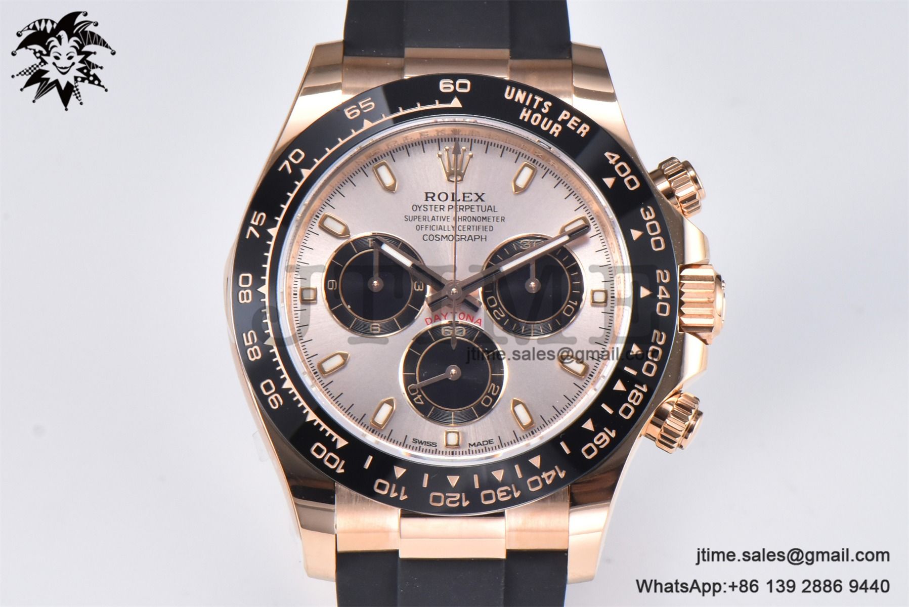 Daytona 116515 RG Gold Factory 1:1 Best Edition RG Dial on Oysterflex Rubber Strap SA4130 (Tungsten Heavy Version) - Image 3