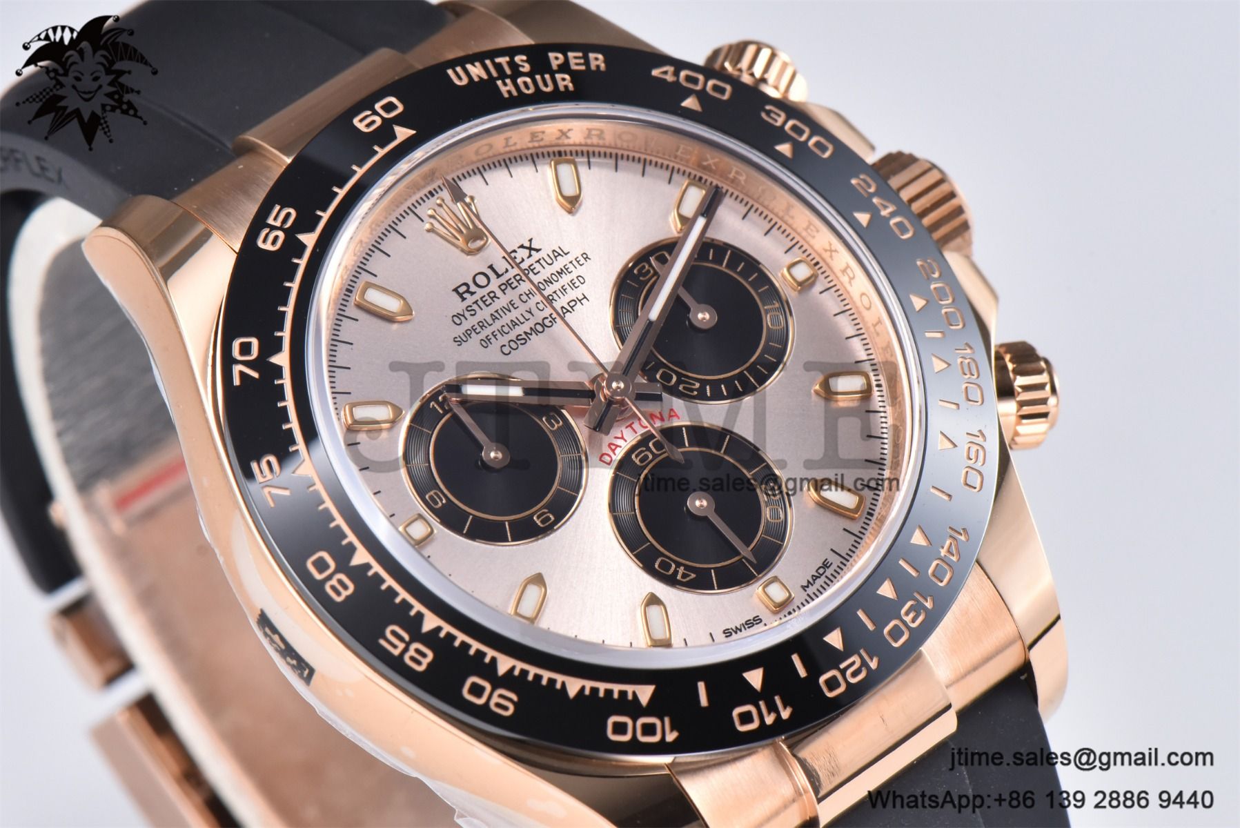 Daytona 116515 RG Gold Factory 1:1 Best Edition RG Dial on Oysterflex Rubber Strap SA4130 (Tungsten Heavy Version) - Image 6