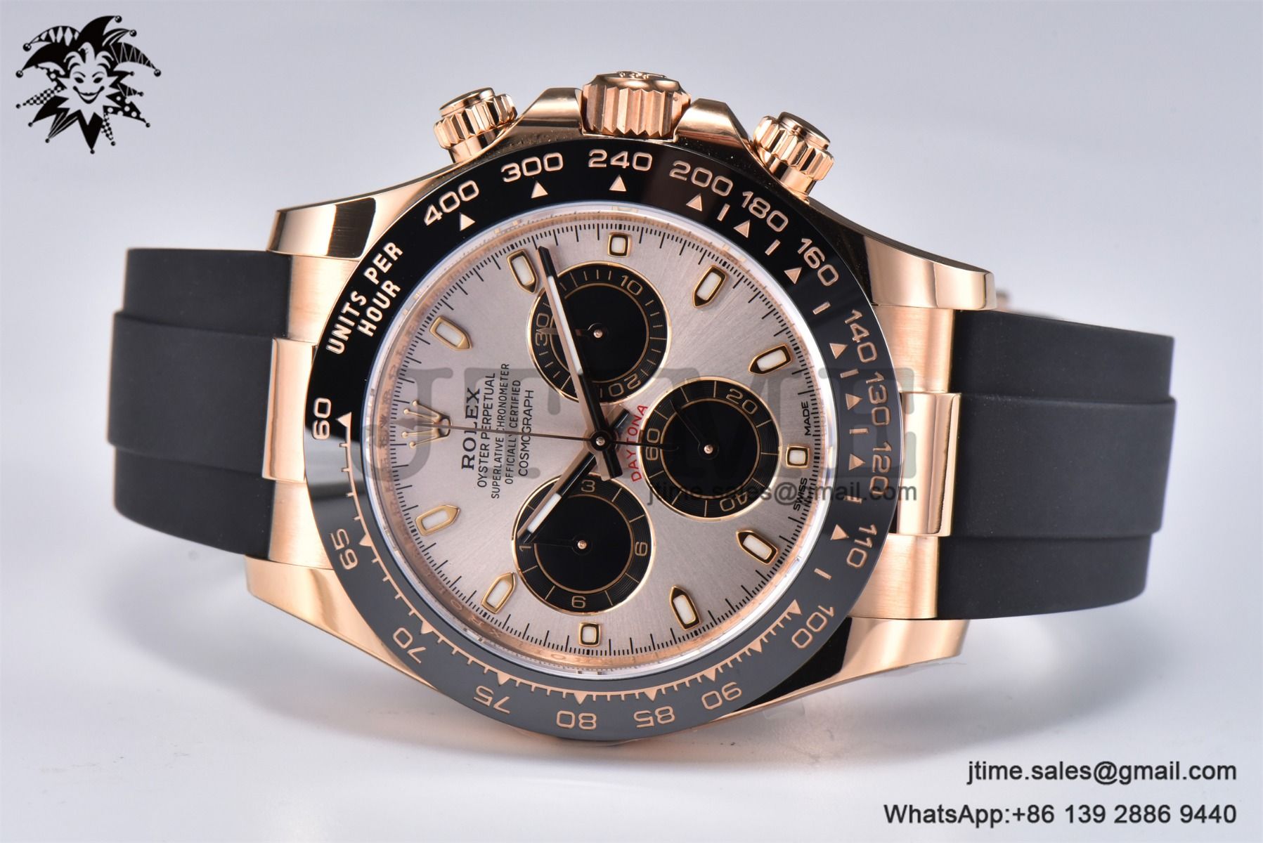 Daytona 116515 RG Gold Factory 1:1 Best Edition RG Dial on Oysterflex Rubber Strap SA4130 (Tungsten Heavy Version) - Image 4