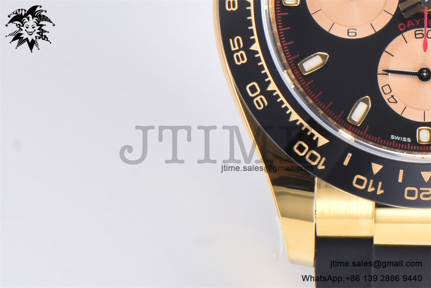 Daytona 116518 YG Gold Factory 1:1 Best Edition Black Dial on Oysterflex Rubber Strap SA4130 (Tungsten Heavy Version) - Image 8