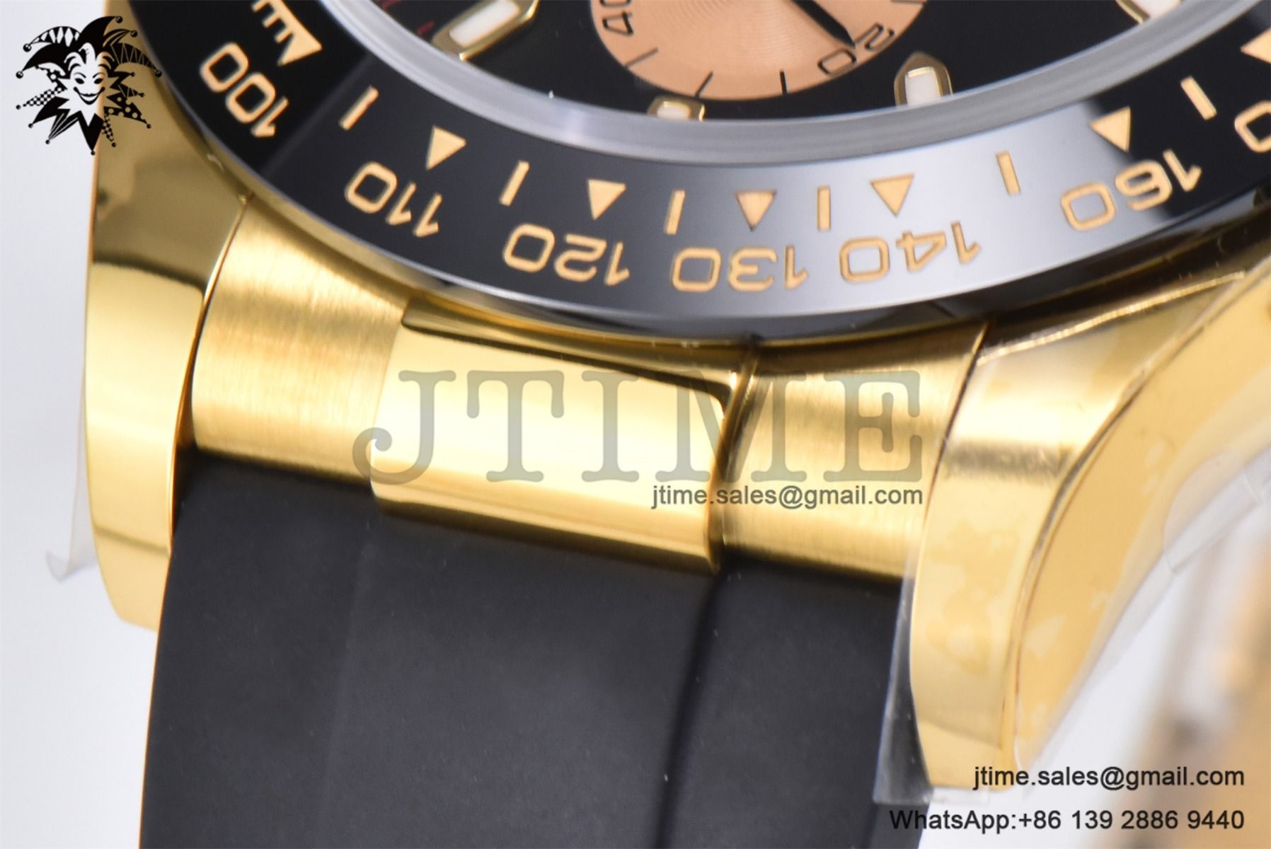 Daytona 116518 YG Gold Factory 1:1 Best Edition Black Dial on Oysterflex Rubber Strap SA4130 (Tungsten Heavy Version) - Image 11