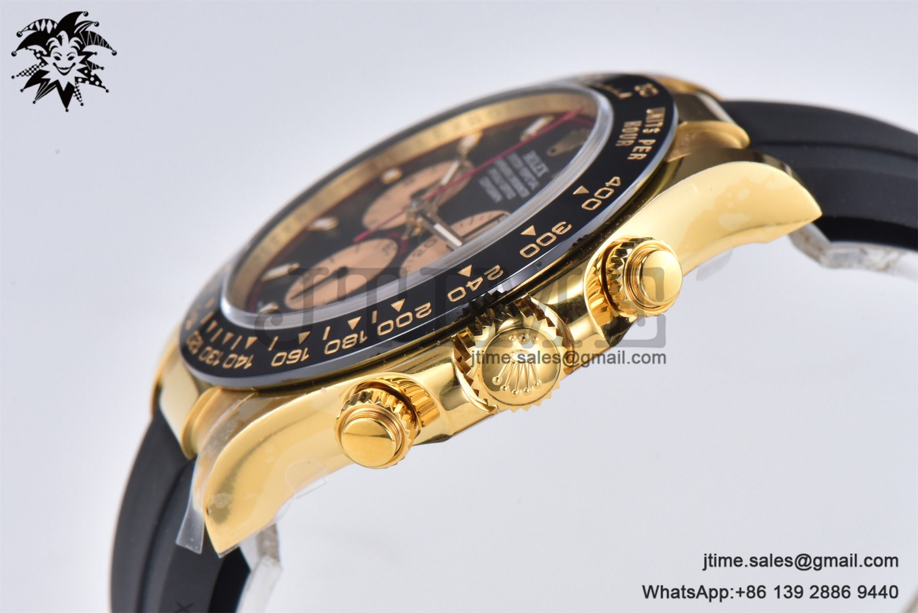 Daytona 116518 YG Gold Factory 1:1 Best Edition Black Dial on Oysterflex Rubber Strap SA4130 (Tungsten Heavy Version) - Image 7