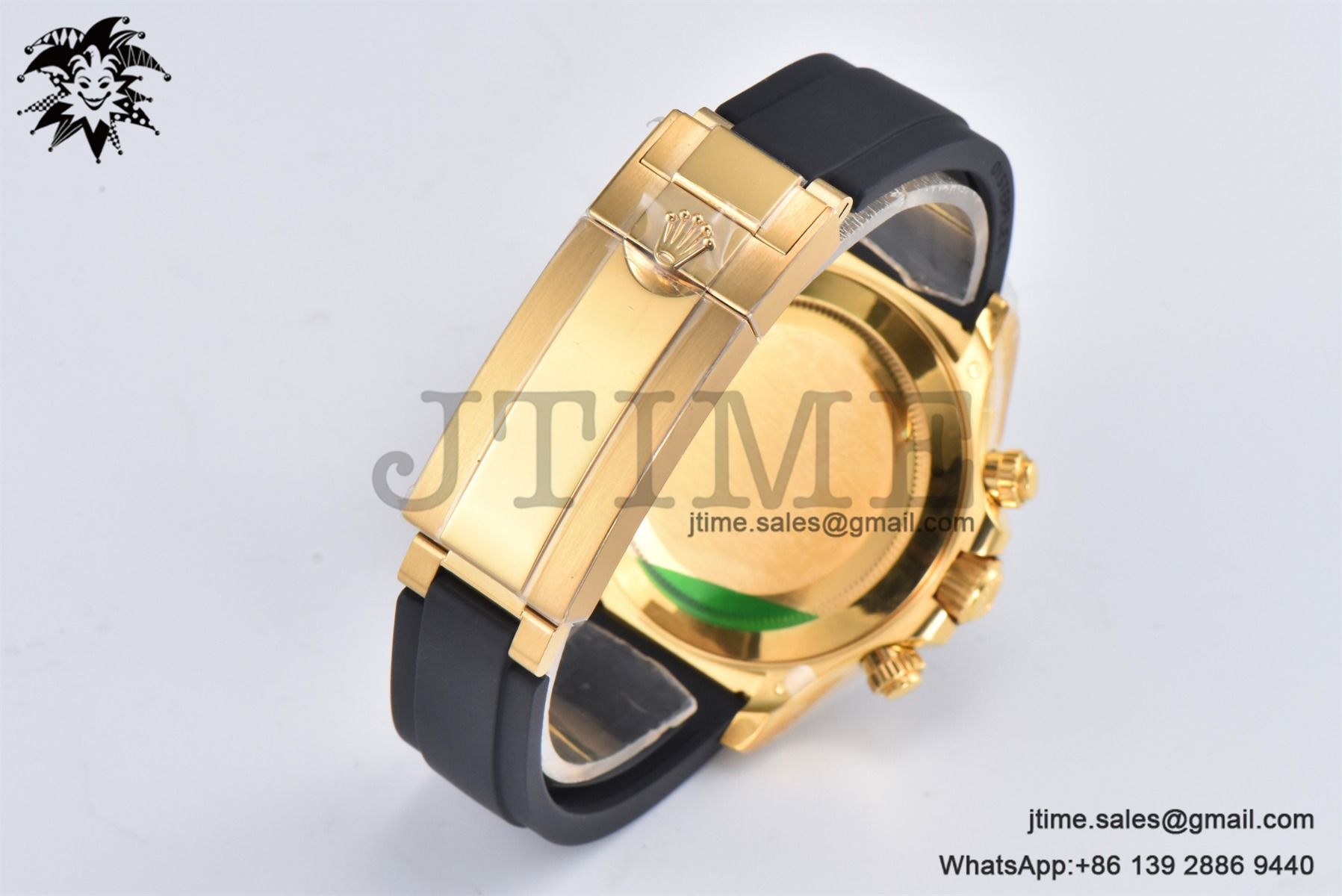 Daytona 116518 YG Gold Factory 1:1 Best Edition Black Dial on Oysterflex Rubber Strap SA4130 (Tungsten Heavy Version) - Image 14