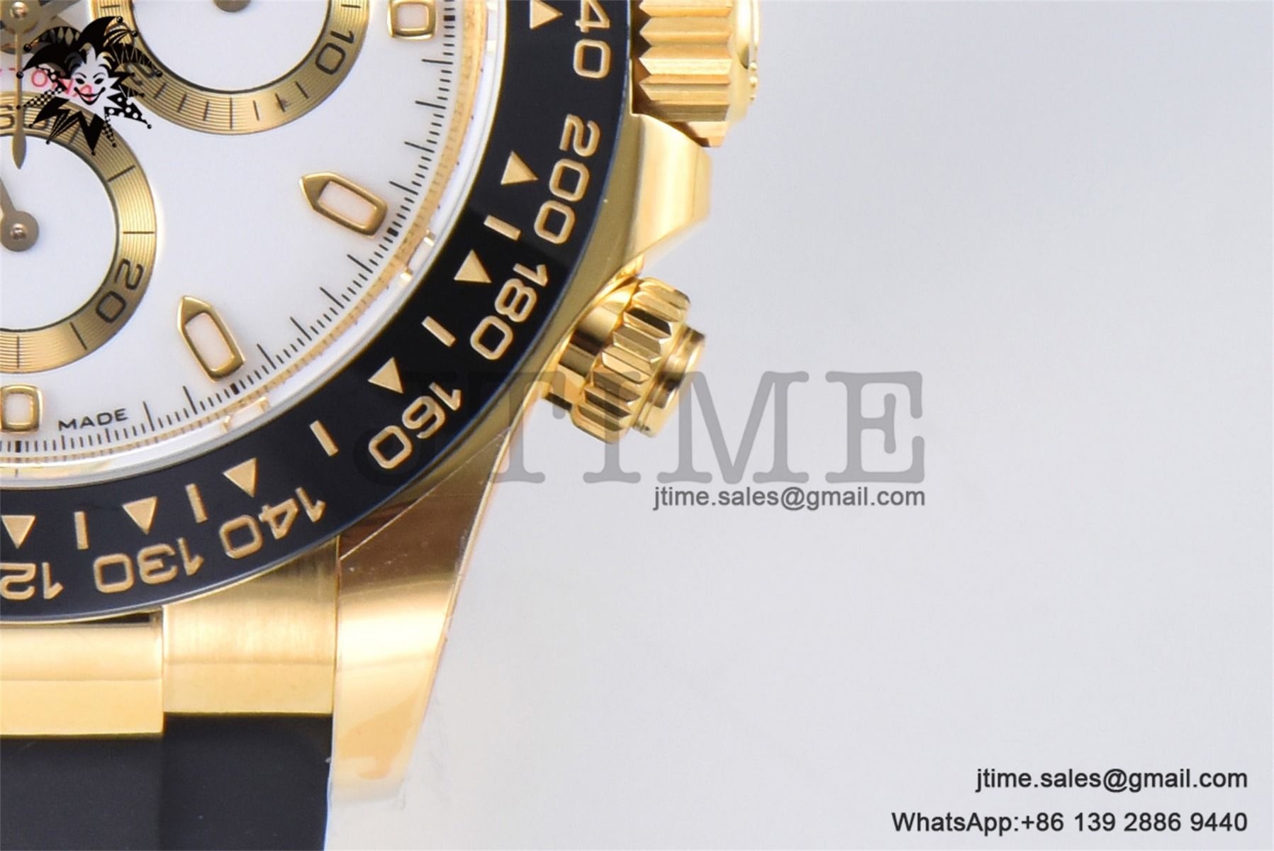 Daytona 116518 YG Gold Factory 1:1 Best Edition White Dial on Oysterflex Rubber Strap SA4130 (Tungsten Heavy Version) - Image 6
