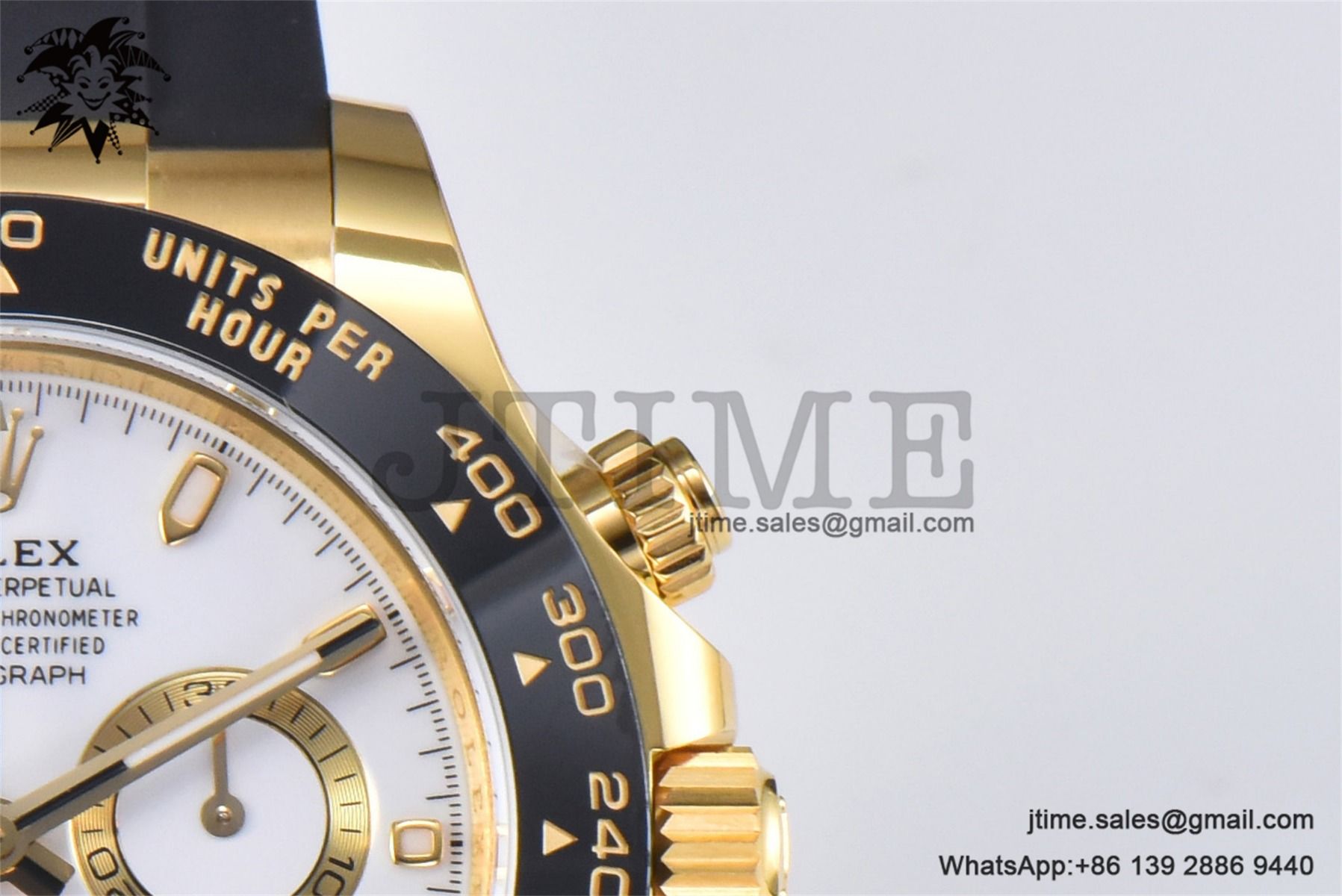 Daytona 116518 YG Gold Factory 1:1 Best Edition White Dial on Oysterflex Rubber Strap SA4130 (Tungsten Heavy Version) - Image 5