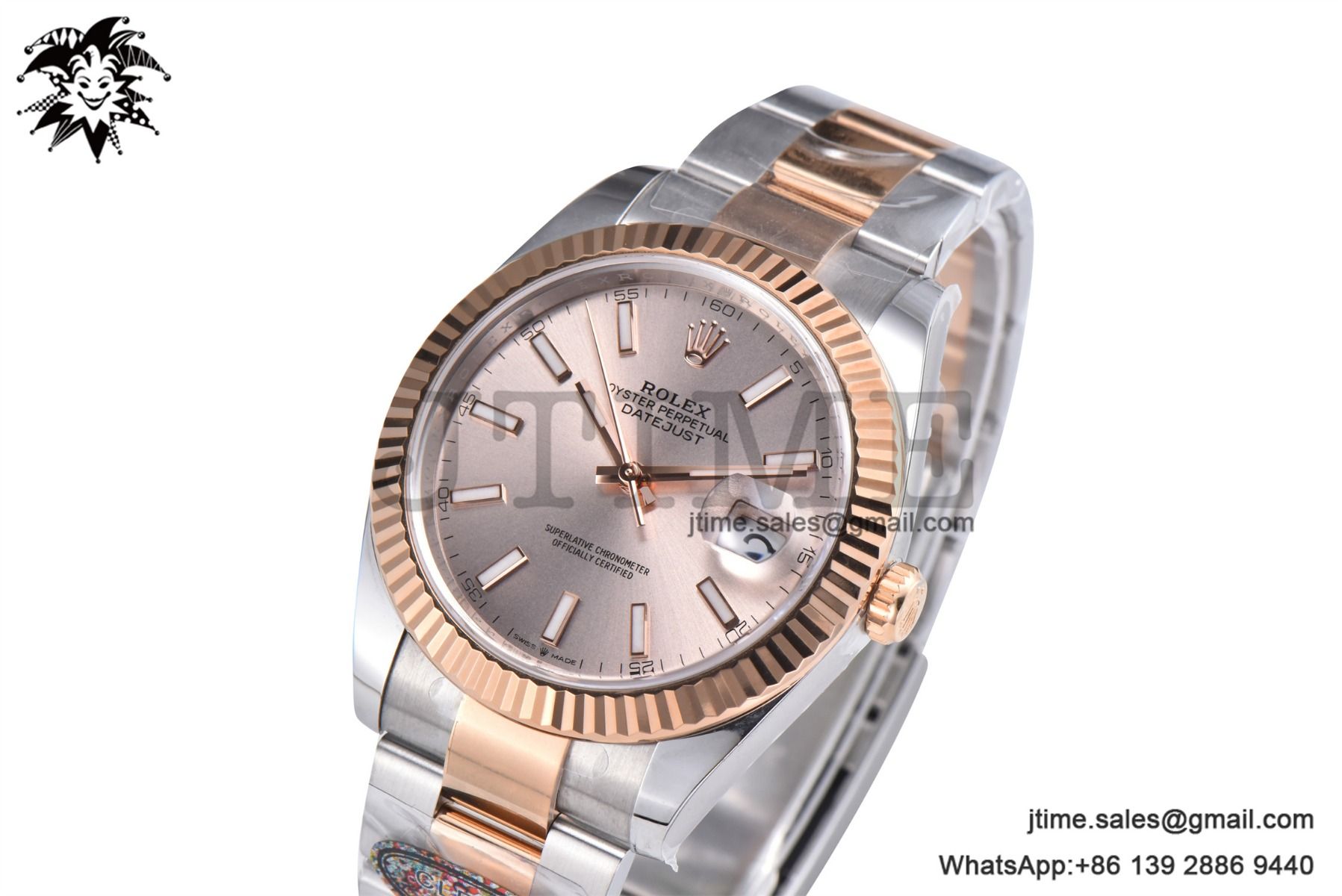 DateJust 41 126331 904L SS/RG Clean 1:1 Best Edition Champagne Dial on Oyster Bracelet VR3235