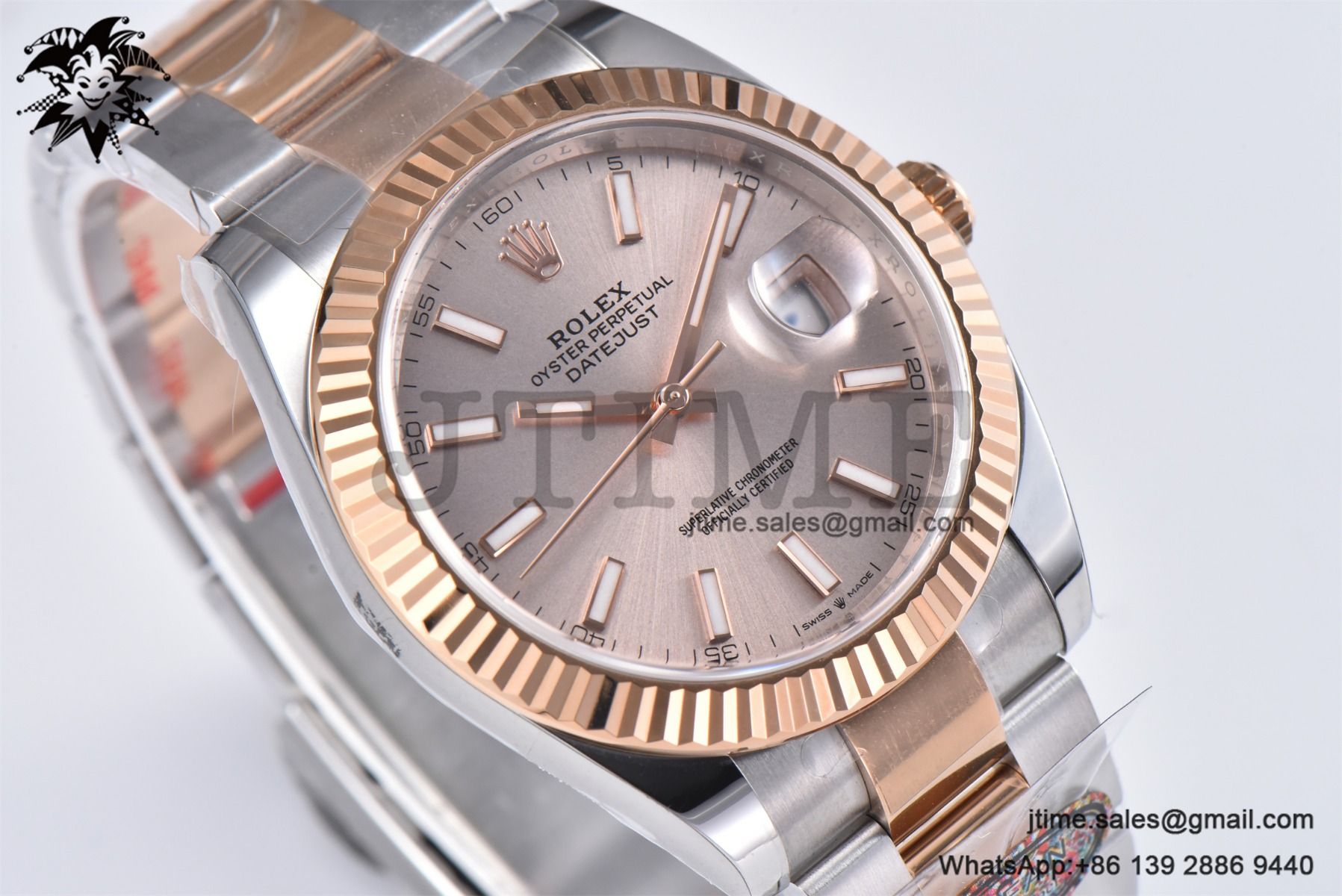 DateJust 41 126331 904L SS/RG Clean 1:1 Best Edition Champagne Dial on Oyster Bracelet VR3235 - Image 5