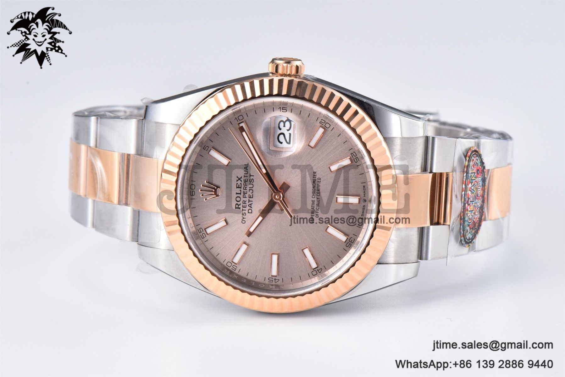DateJust 41 126331 904L SS/RG Clean 1:1 Best Edition Champagne Dial on Oyster Bracelet VR3235 - Image 7