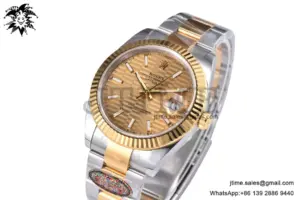 DateJust 41 126333 Clean 1:1 Best Edition 904L Steel YG Textured Dial on SS/YG Oyster Bracelet VR3235