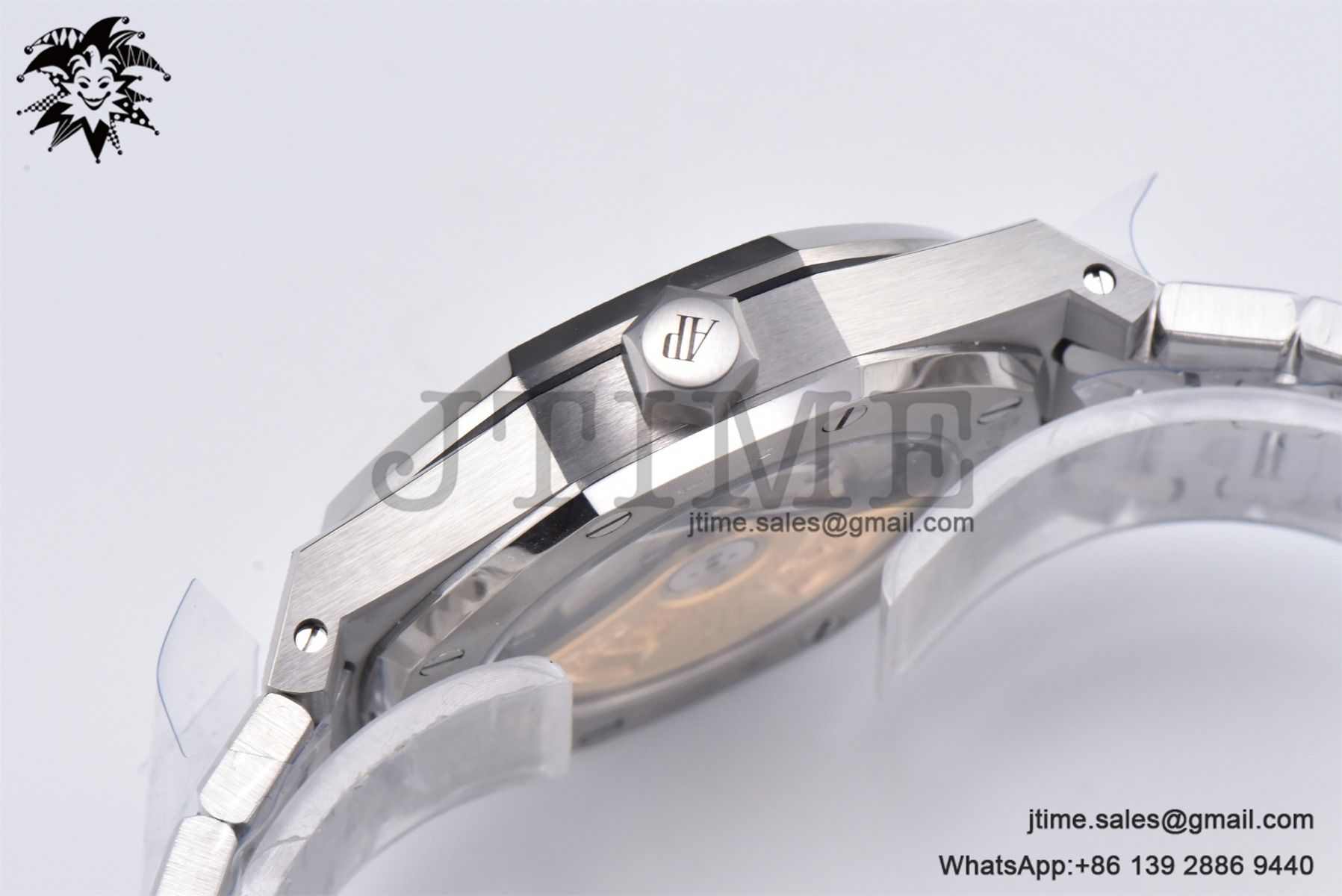 Royal Oak 37mm 15454 Frosted SS APSF 1:1 Best Edition Gray Textured Dial on Frosted SS Bracelet SA3120 Super Clone - Image 15
