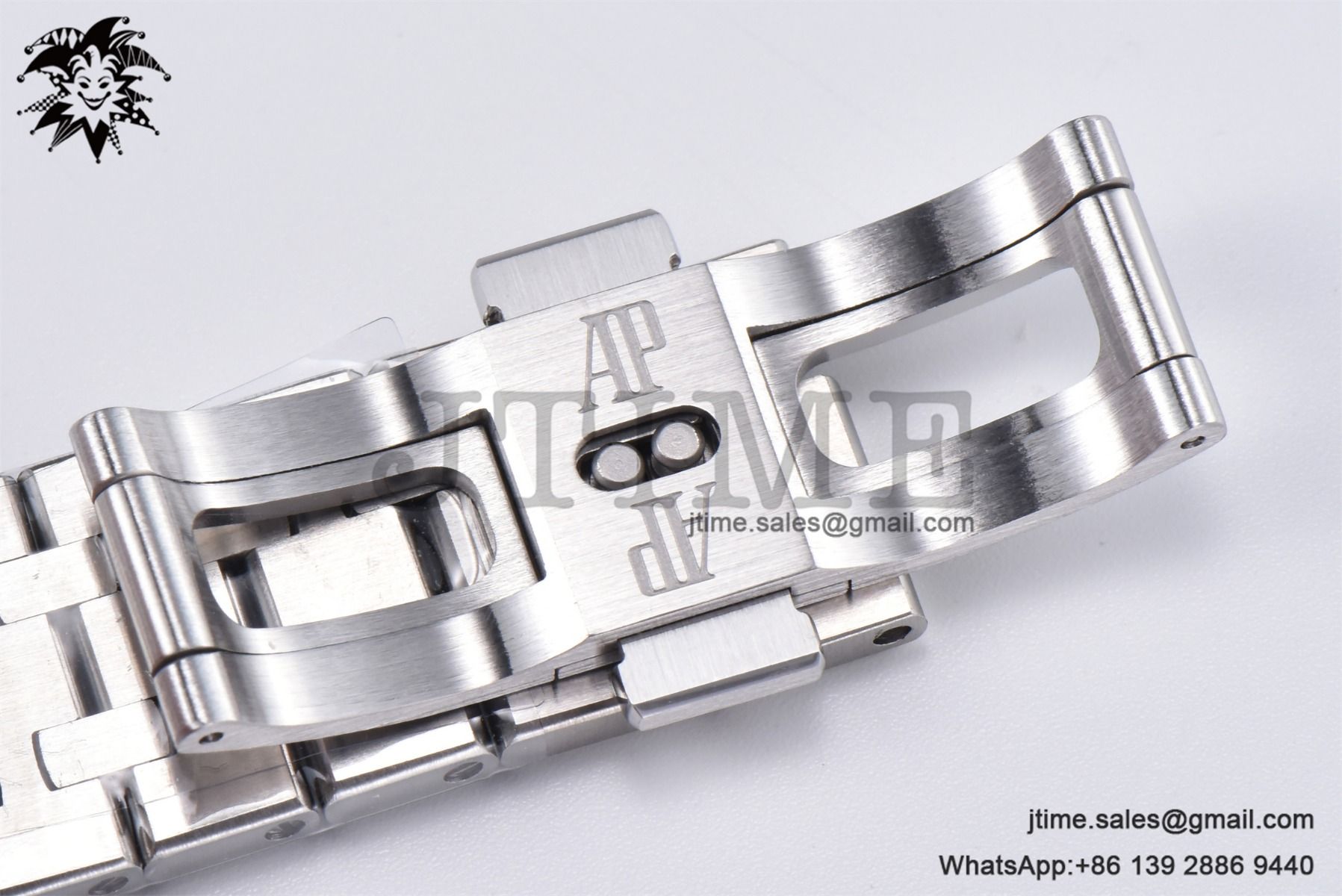 Royal Oak 37mm 15454 Frosted SS APSF 1:1 Best Edition Blue Textured Dial on Frosted SS Bracelet SA3120 Super Clone - Image 17