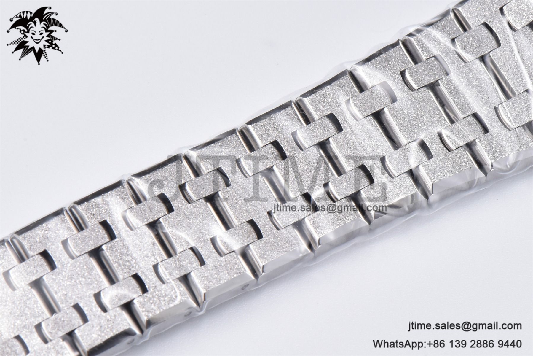 Royal Oak 37mm 15454 Frosted SS APSF 1:1 Best Edition Blue Textured Dial on Frosted SS Bracelet SA3120 Super Clone - Image 18