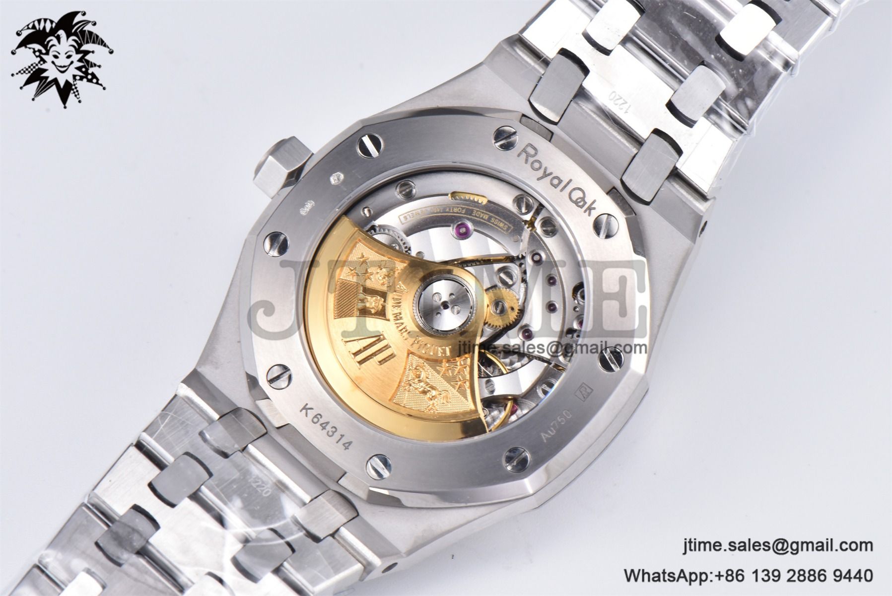 Royal Oak 37mm 15454 Frosted SS APSF 1:1 Best Edition Blue Textured Dial on Frosted SS Bracelet SA3120 Super Clone - Image 19