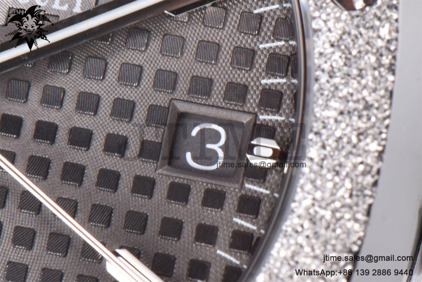 Royal Oak 37mm 15454 Frosted SS APSF 1:1 Best Edition Gray Textured Dial on Frosted SS Bracelet SA3120 Super Clone - Image 13
