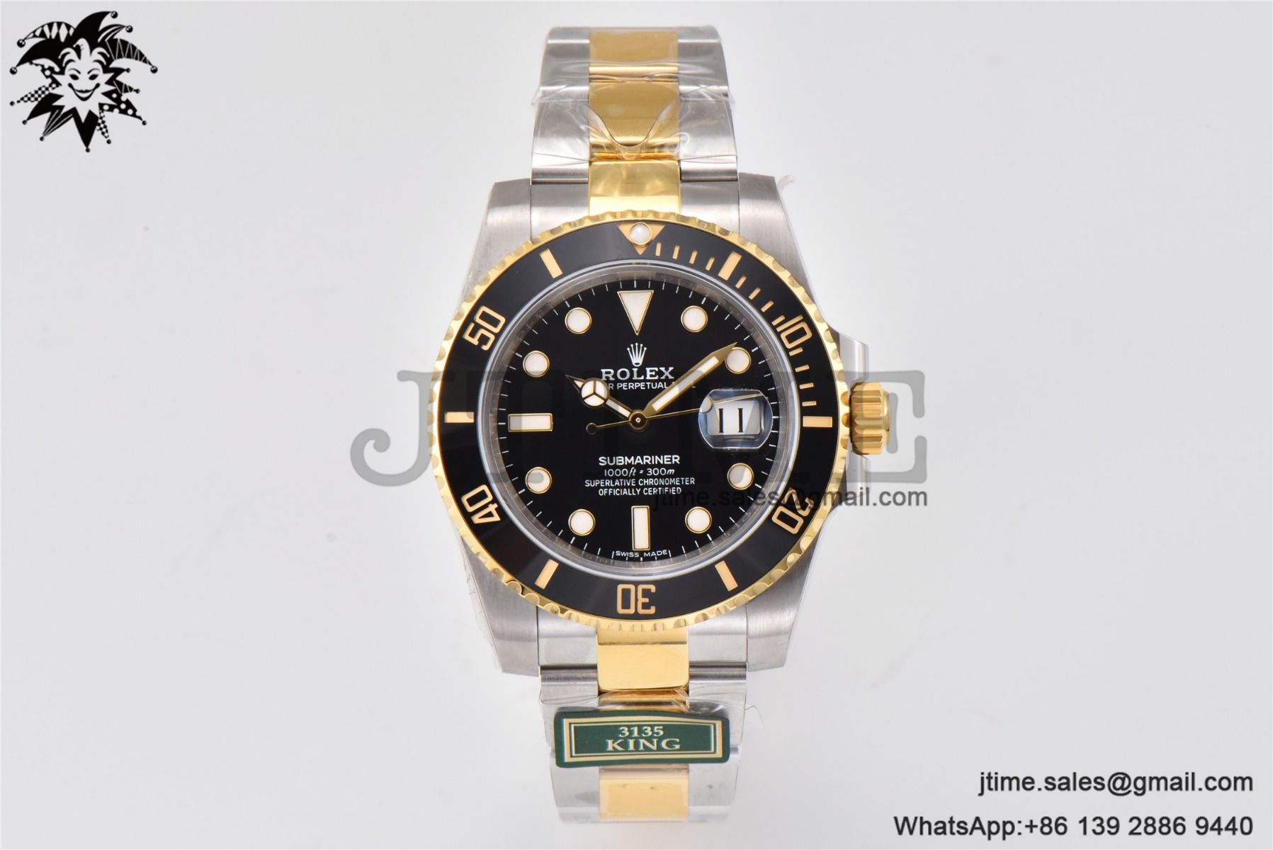 Submariner 116613 LN SS/YG Black Ceramic 904L Steel King 1:1 Best Edition VR3135 - Image 2