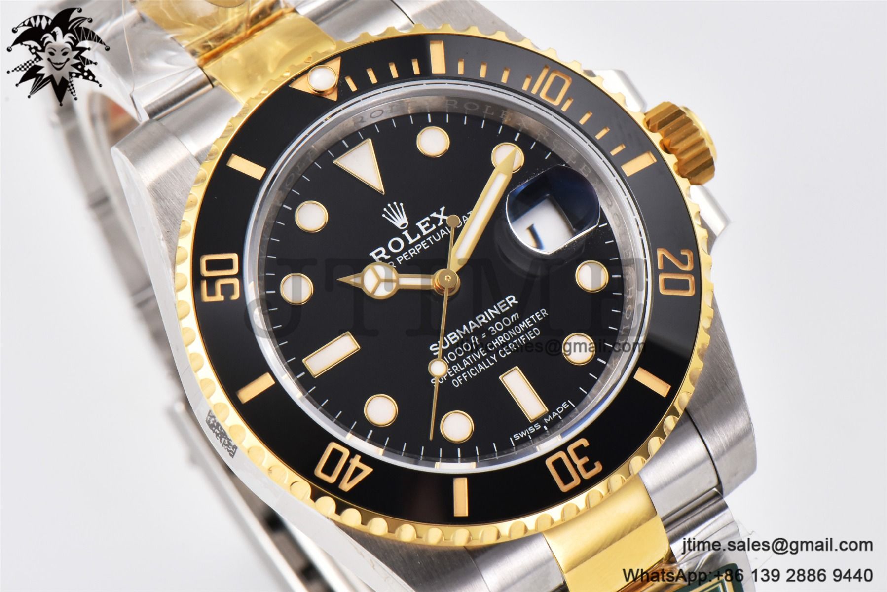Submariner 116613 LN SS/YG Black Ceramic 904L Steel King 1:1 Best Edition VR3135 - Image 5