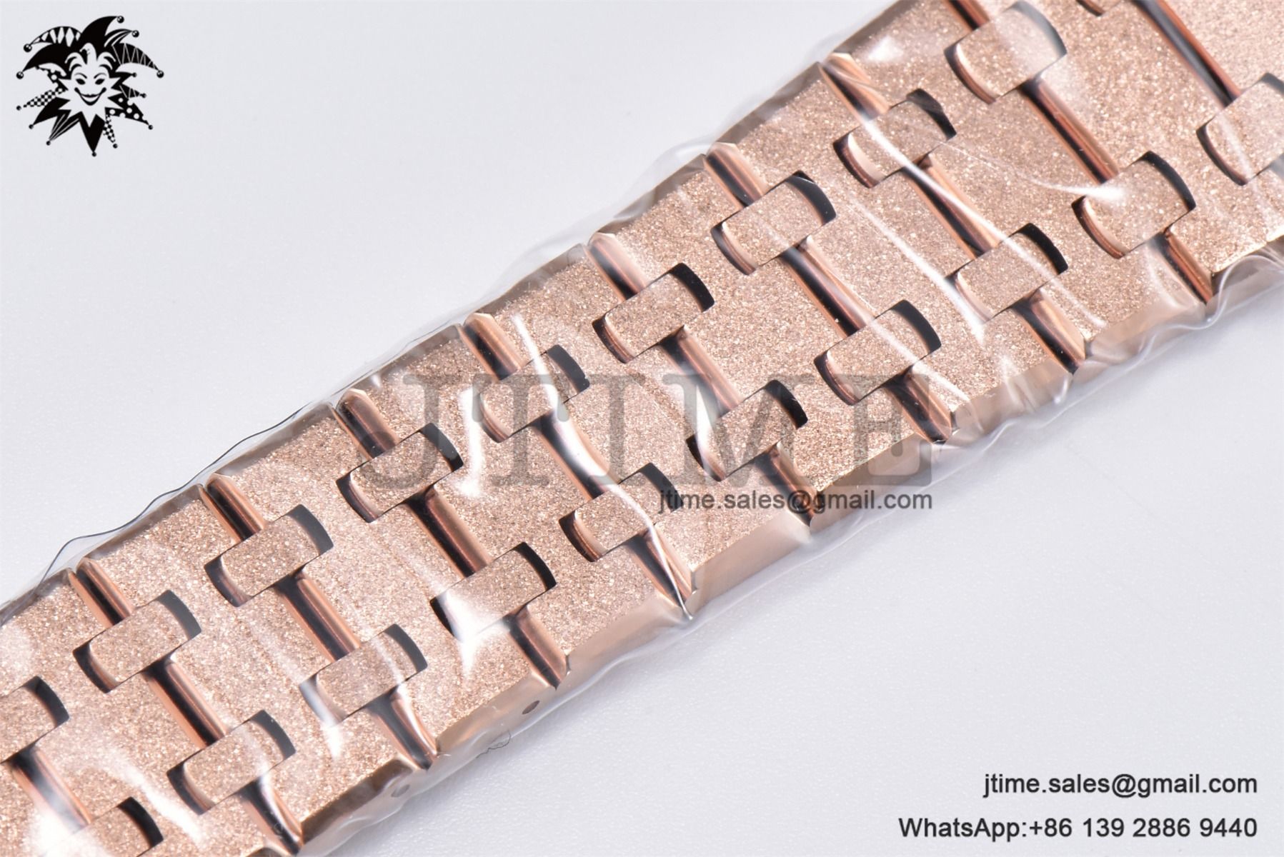 Royal Oak 37mm 15454 Frosted RG APSF 1:1 Best Edition White Textured Dial on Frosted RG Bracelet SA3120 Super Clone - Image 25