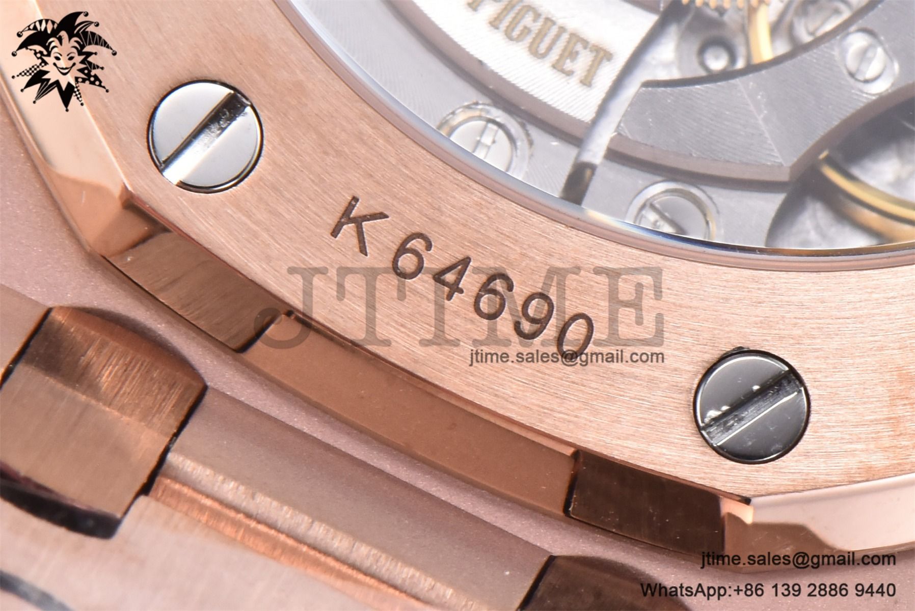 Royal Oak 37mm 15454 Frosted RG APSF 1:1 Best Edition White Textured Dial on Frosted RG Bracelet SA3120 Super Clone - Image 28