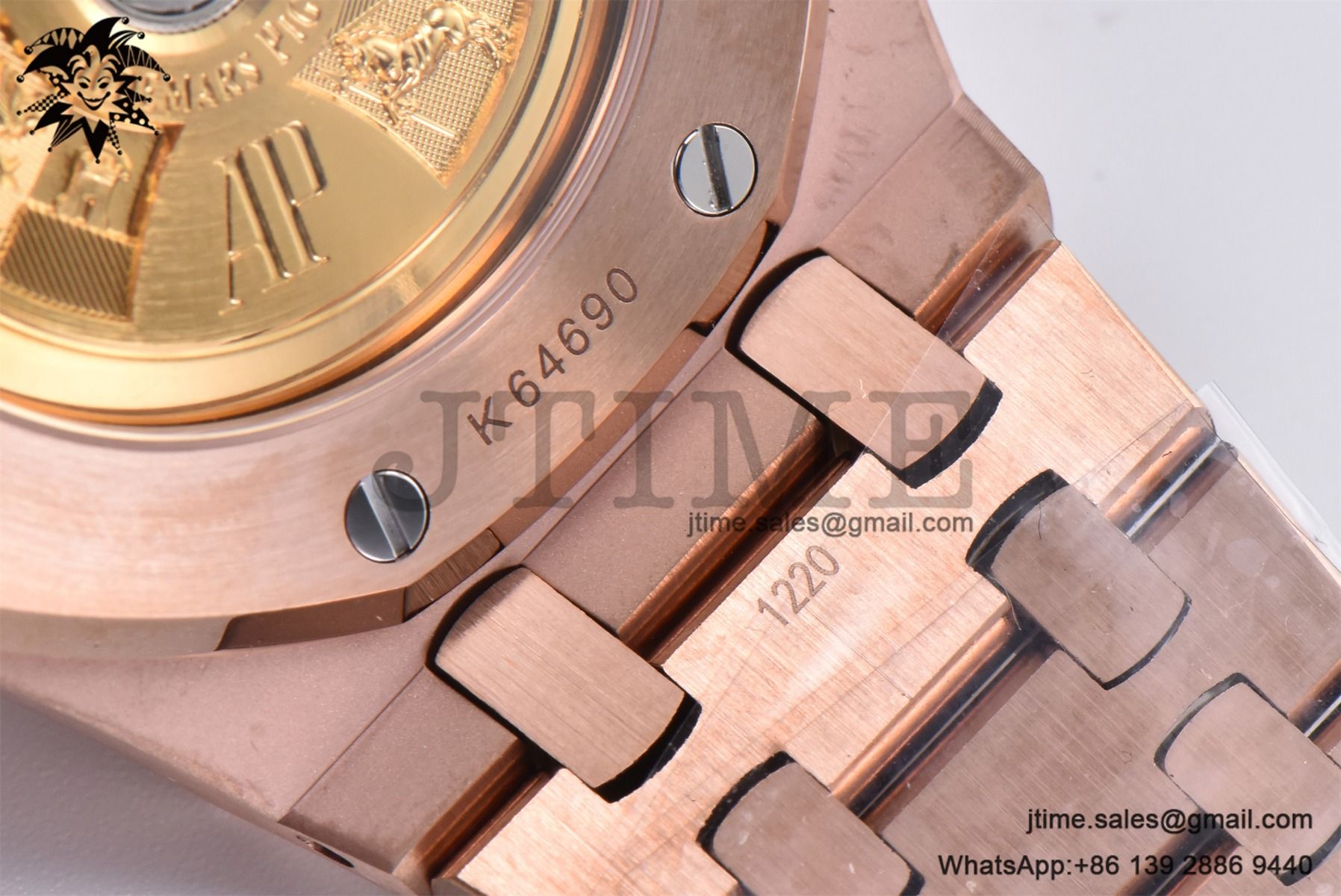 Royal Oak 37mm 15454 Frosted RG APSF 1:1 Best Edition RG Textured Dial on Frosted RG Bracelet SA3120 Super Clone - Image 22