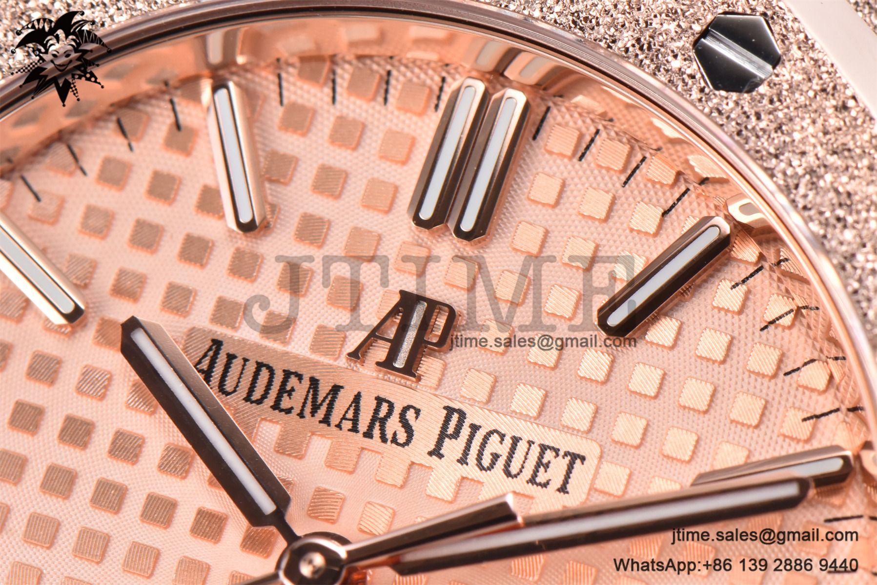 Royal Oak 37mm 15454 Frosted RG APSF 1:1 Best Edition RG Textured Dial on Frosted RG Bracelet SA3120 Super Clone - Image 10