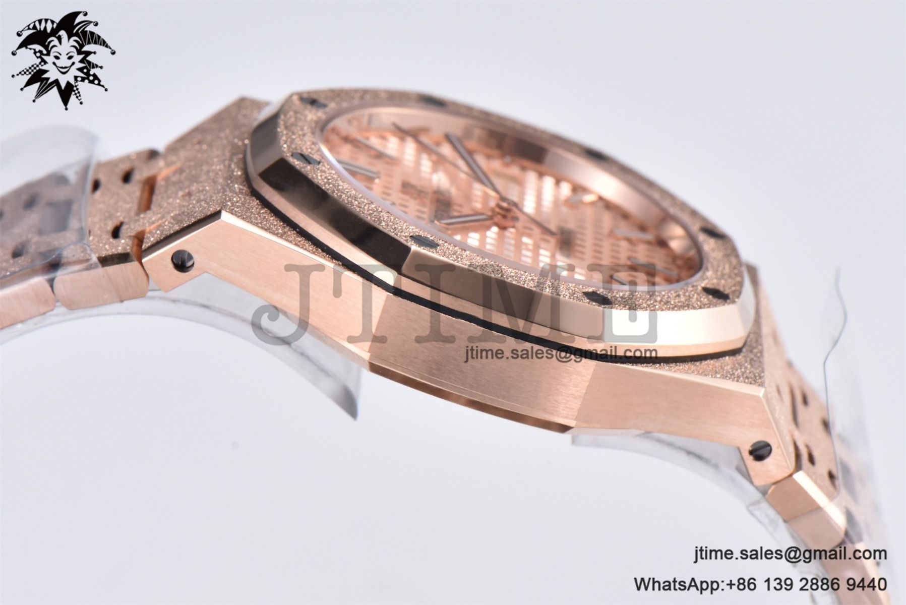 Royal Oak 37mm 15454 Frosted RG APSF 1:1 Best Edition RG Textured Dial on Frosted RG Bracelet SA3120 Super Clone - Image 7