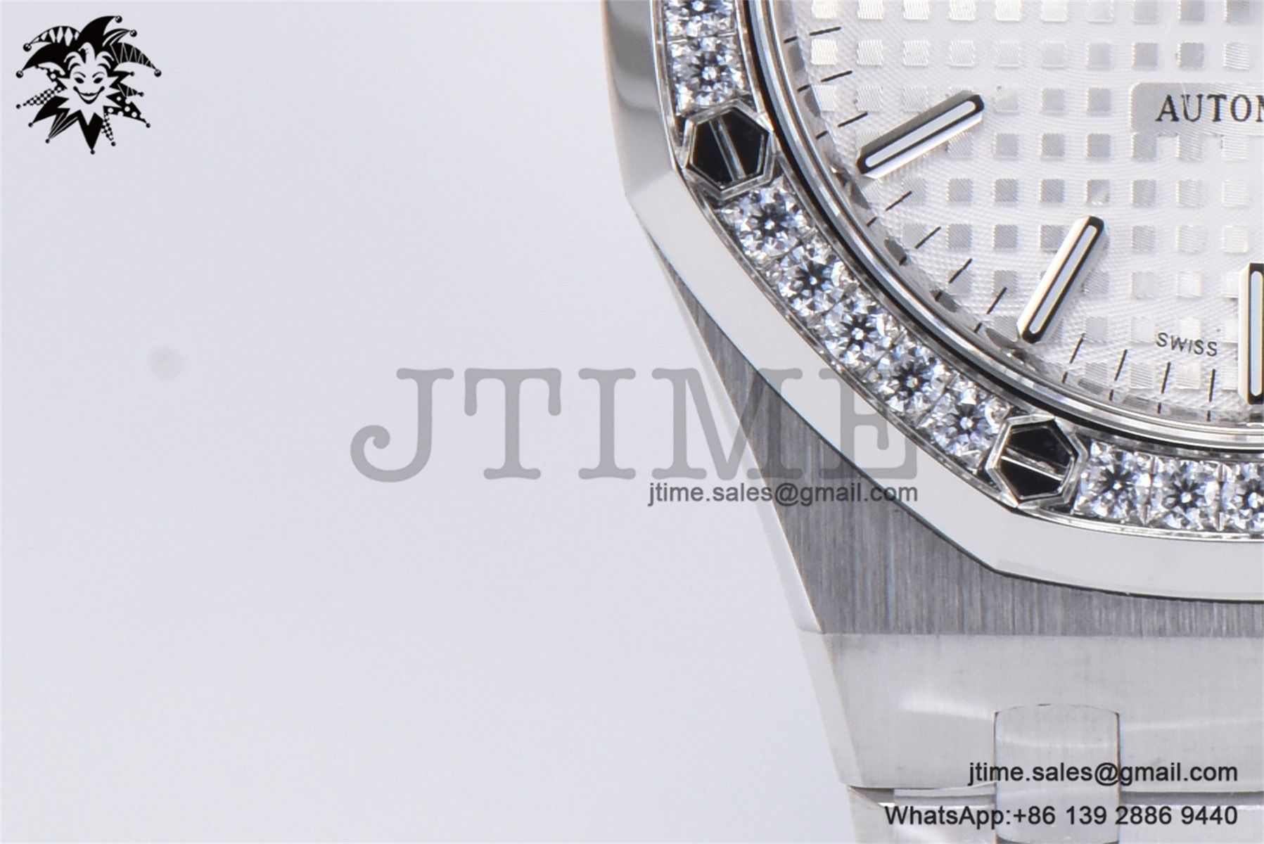 Royal Oak 37mm 15451 SS APSF 1:1 Best Edition White Textured Dial on SS Bracelet SA3120 Super Clone - Image 10
