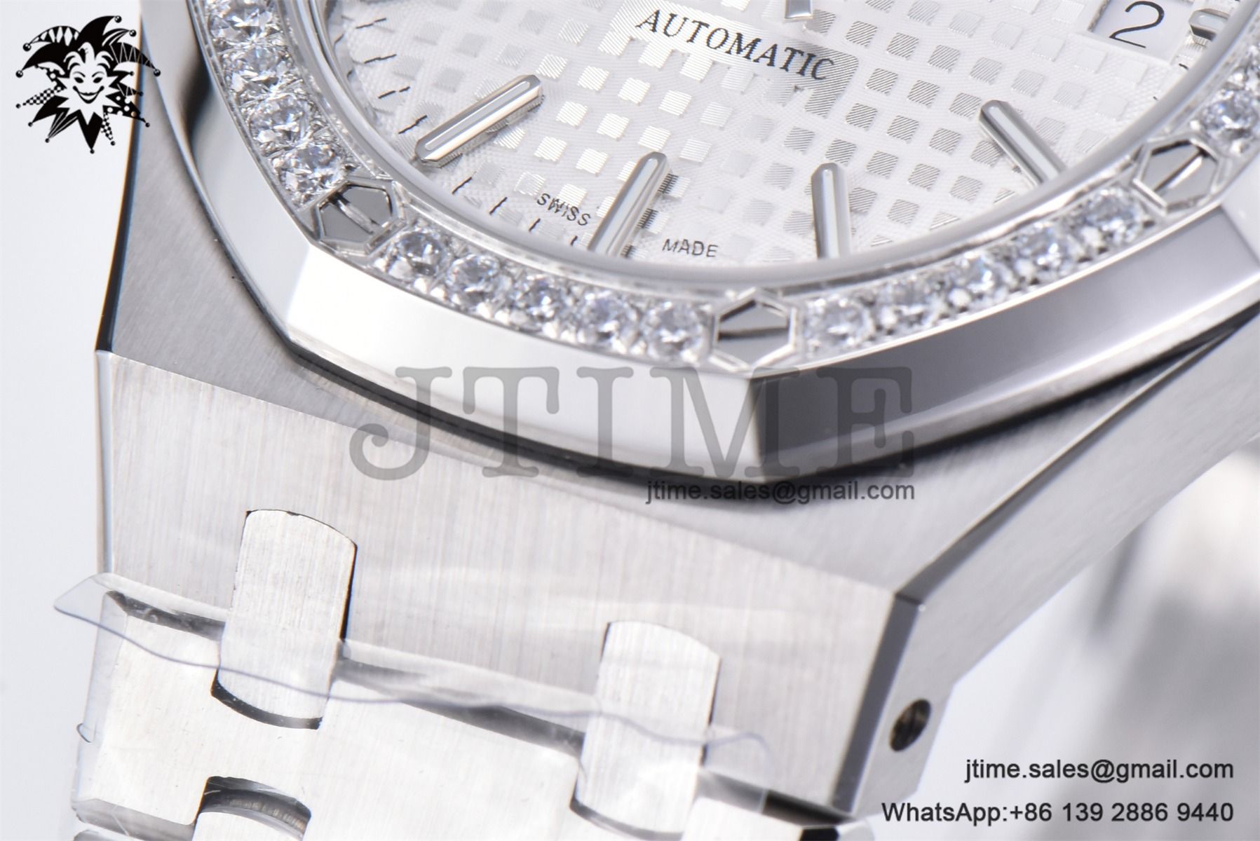 Royal Oak 37mm 15451 SS APSF 1:1 Best Edition White Textured Dial on SS Bracelet SA3120 Super Clone - Image 14