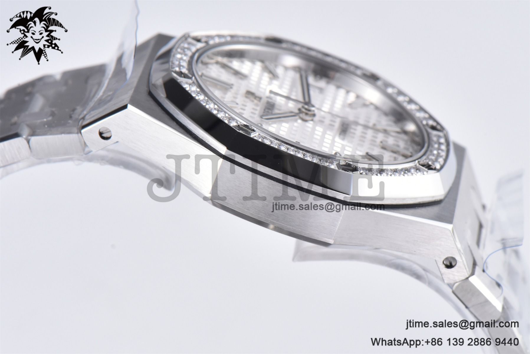 Royal Oak 37mm 15451 SS APSF 1:1 Best Edition White Textured Dial on SS Bracelet SA3120 Super Clone - Image 7