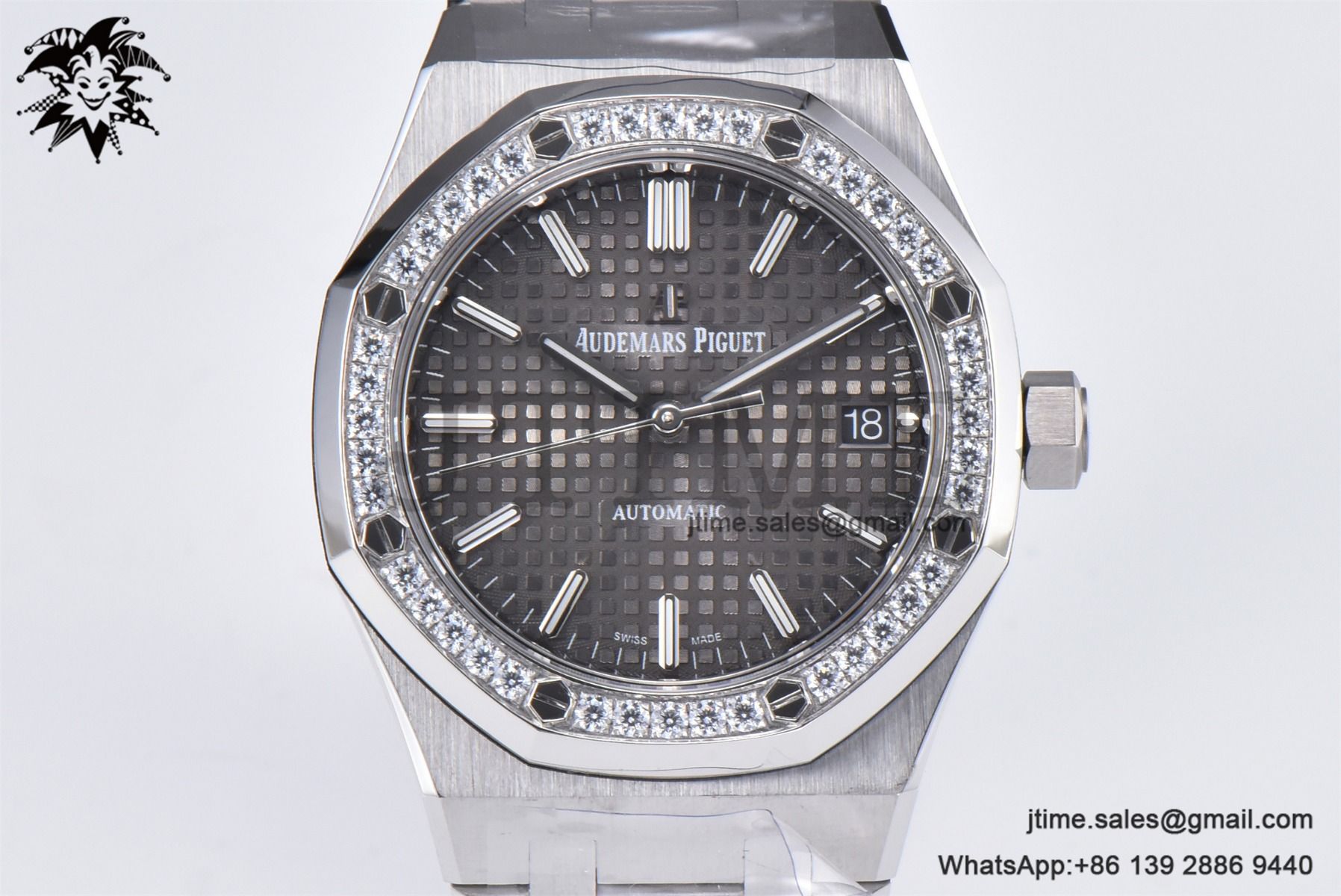 Royal Oak 37mm 15451 SS APSF 1:1 Best Edition Gray Textured Dial on SS Bracelet SA3120 Super Clone - Image 5