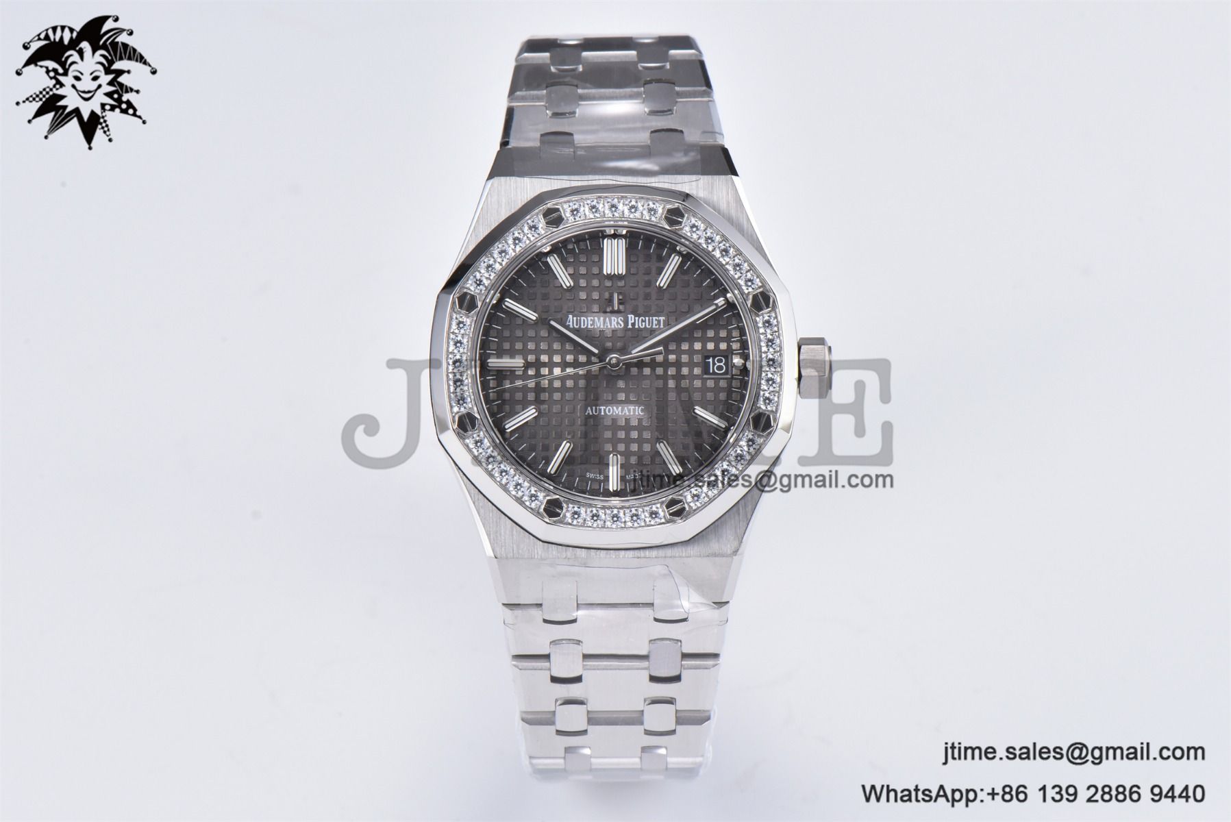 Royal Oak 37mm 15451 SS APSF 1:1 Best Edition Gray Textured Dial on SS Bracelet SA3120 Super Clone - Image 2