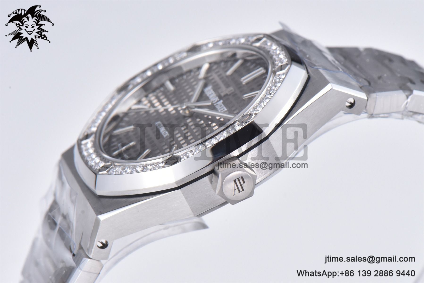 Royal Oak 37mm 15451 SS APSF 1:1 Best Edition Gray Textured Dial on SS Bracelet SA3120 Super Clone - Image 8