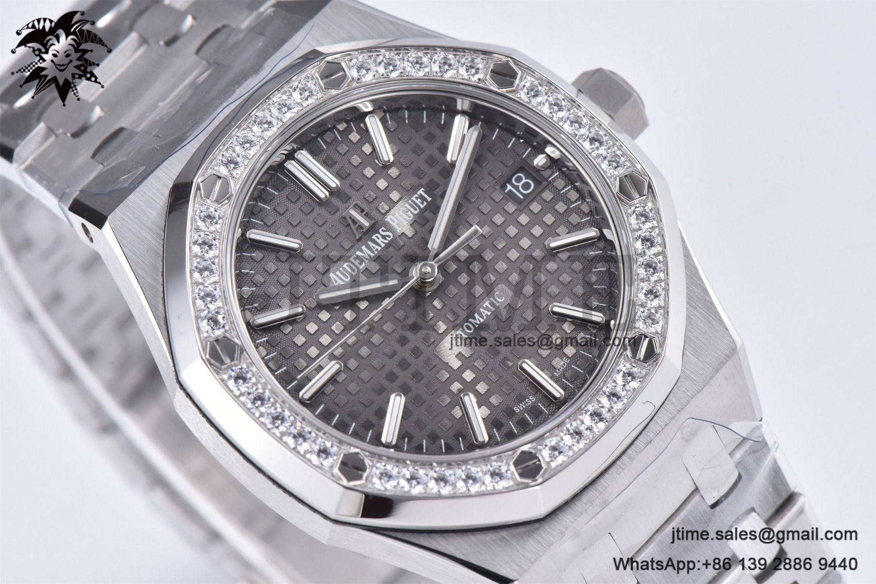 Royal Oak 37mm 15451 SS APSF 1:1 Best Edition Gray Textured Dial on SS Bracelet SA3120 Super Clone - Image 7