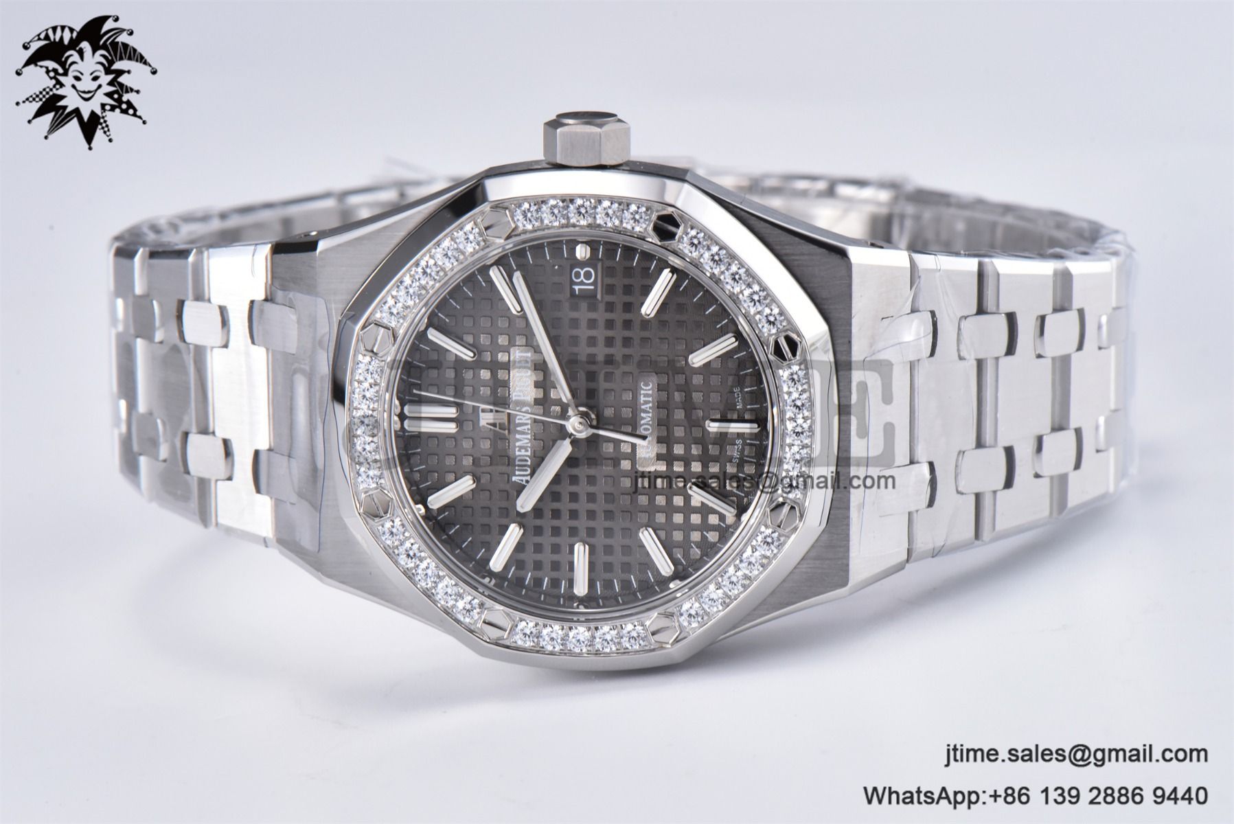 Royal Oak 37mm 15451 SS APSF 1:1 Best Edition Gray Textured Dial on SS Bracelet SA3120 Super Clone - Image 6