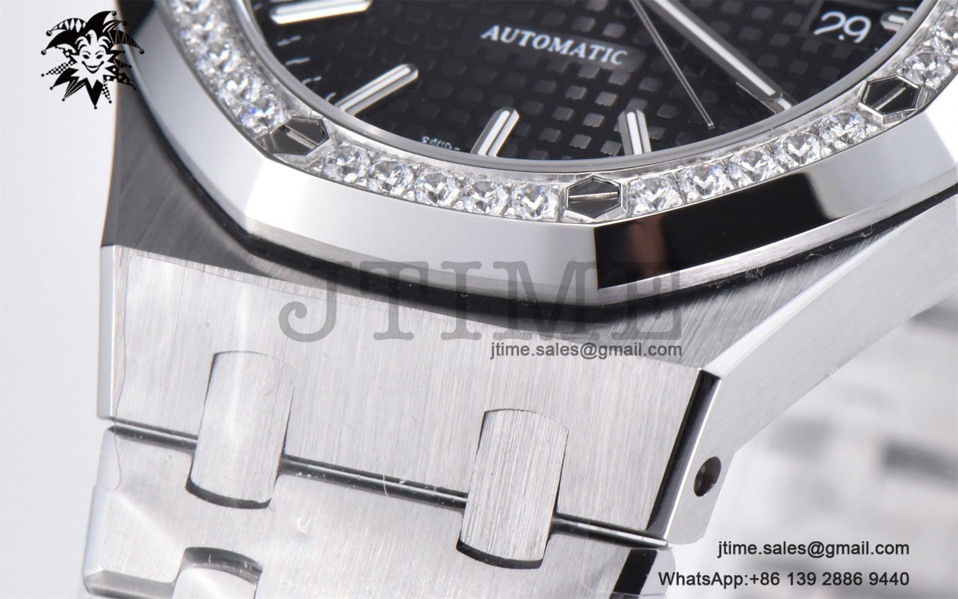 Royal Oak 37mm 15451 SS APSF 1:1 Best Edition Black Textured Dial on SS Bracelet SA3120 Super Clone - Image 11
