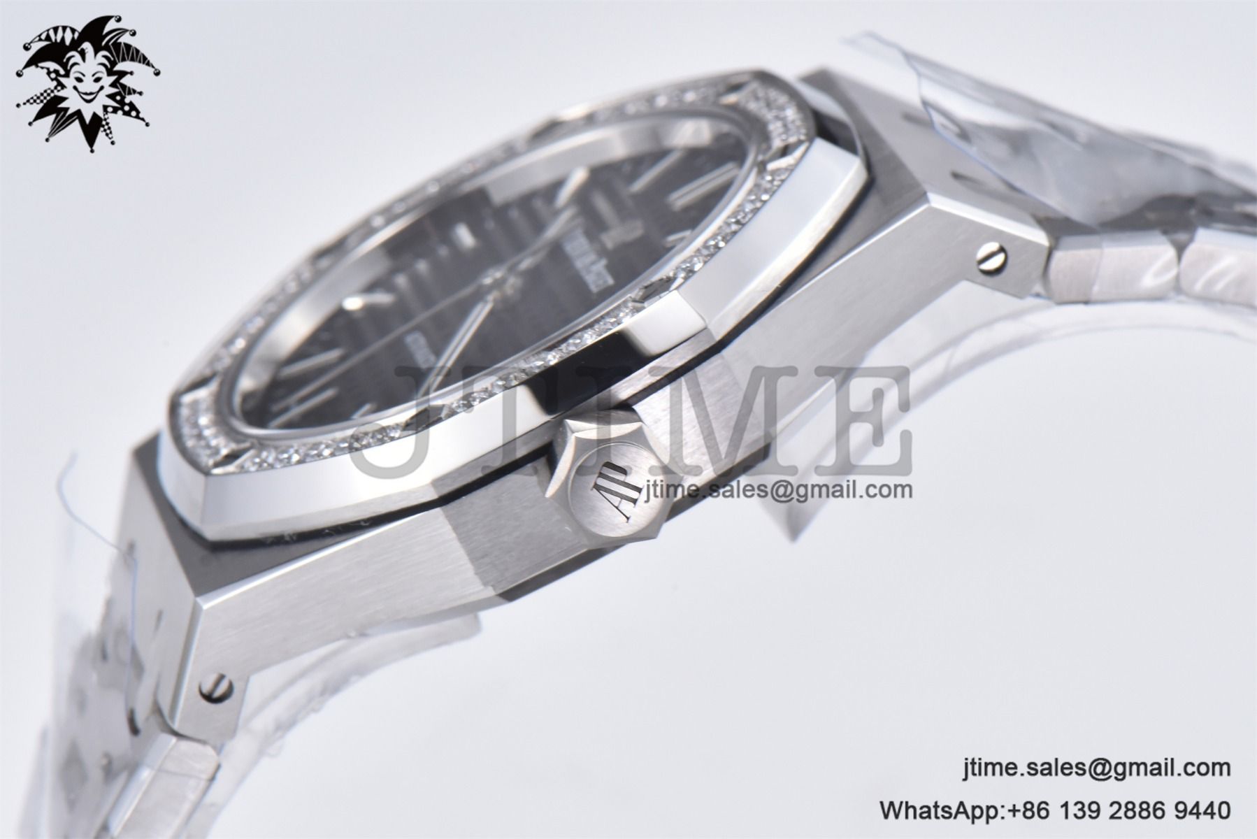 Royal Oak 37mm 15451 SS APSF 1:1 Best Edition Black Textured Dial on SS Bracelet SA3120 Super Clone - Image 7
