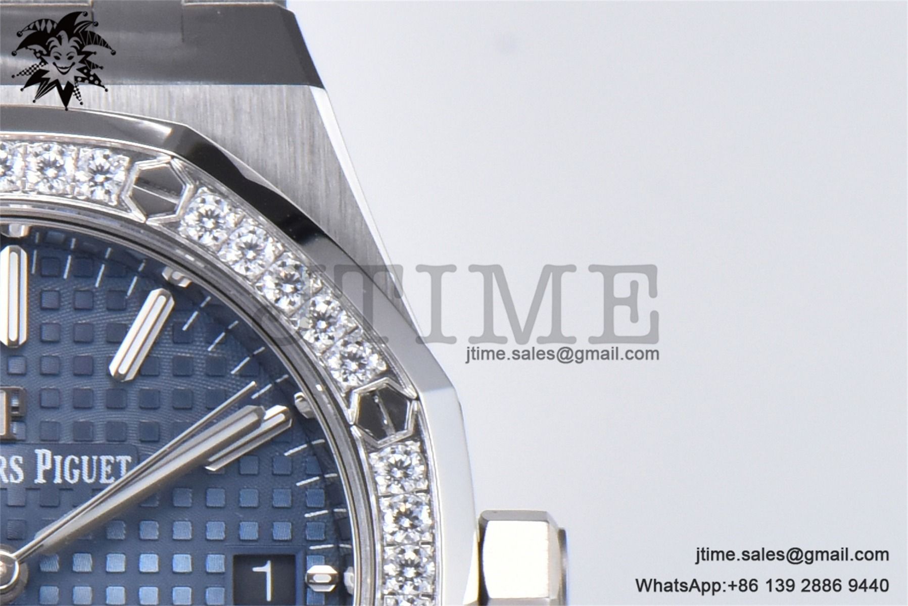 Royal Oak 37mm 15451 SS APSF 1:1 Best Edition Blue Textured Dial on SS Bracelet SA3120 Super Clone - Image 9