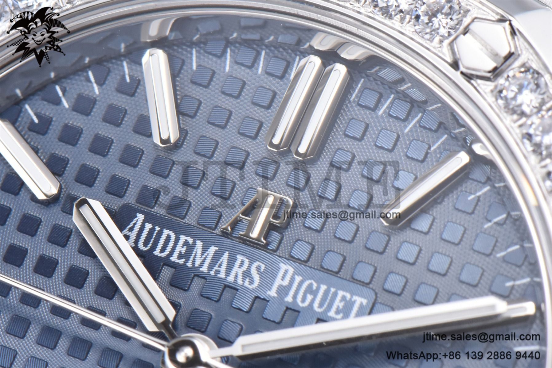 Royal Oak 37mm 15451 SS APSF 1:1 Best Edition Blue Textured Dial on SS Bracelet SA3120 Super Clone - Image 10