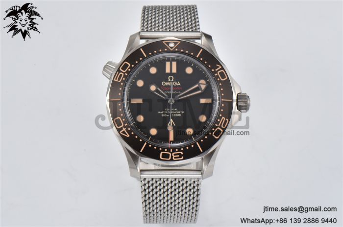 Seamaster 300 "No Time to Die" Limited Edition ORF 1:1 Best Edition on SS Mesh Bracelet A8806 - Image 2