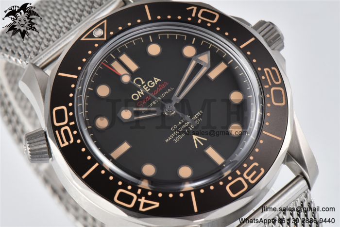 Seamaster 300 "No Time to Die" Limited Edition ORF 1:1 Best Edition on SS Mesh Bracelet A8806 - Image 5