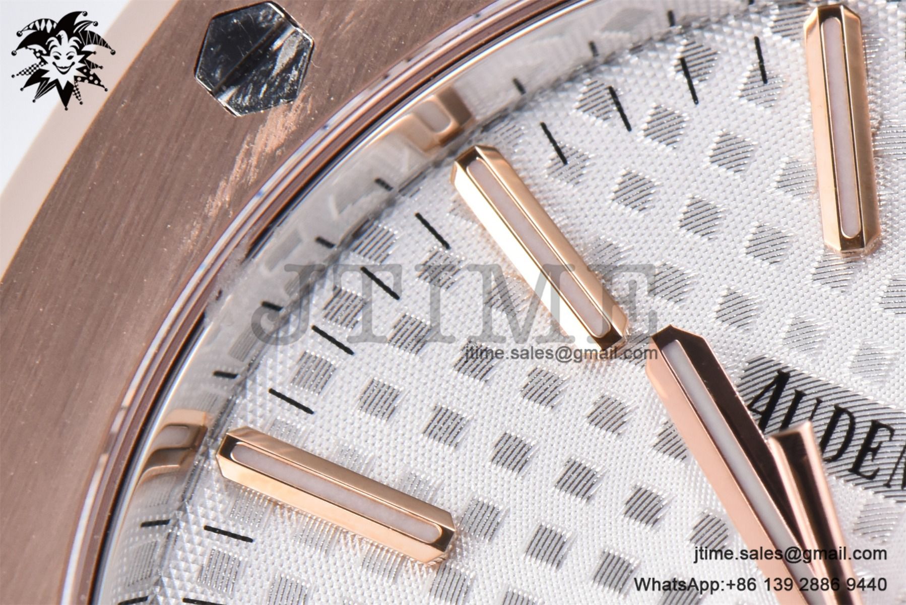 Royal Oak 37mm 15450 SS/RG APSF 1:1 Best Edition White Textured Dial on SS /RG Bracelet SA3120 Super Clone - Image 10