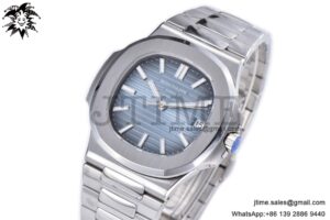 Nautilus 5711/1A 3KF 1:1 Best Edition Blue Textured Dial on SS Bracelet A324 Super Clone V2
