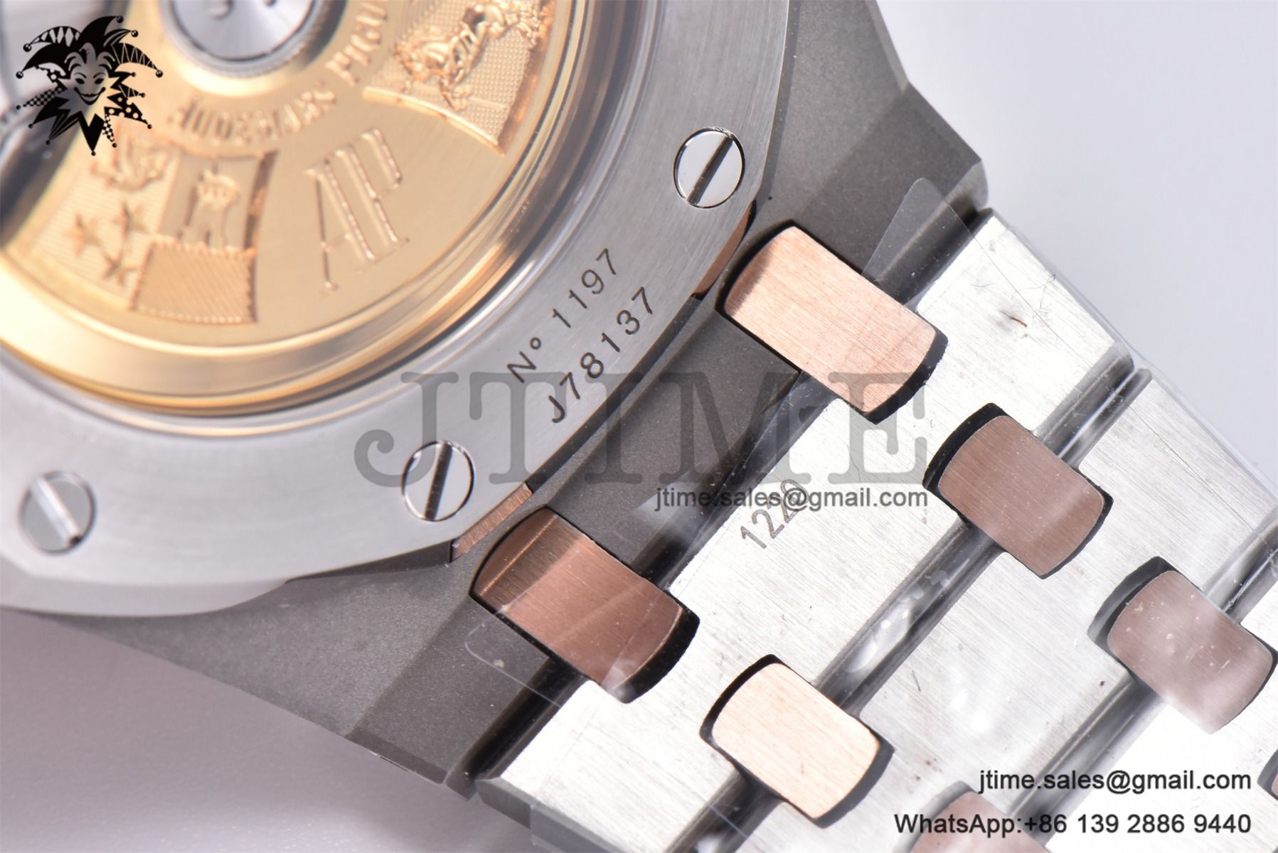 Royal Oak 37mm 15450 SS/RG APSF 1:1 Best Edition White Textured Dial on SS /RG Bracelet SA3120 Super Clone - Image 22