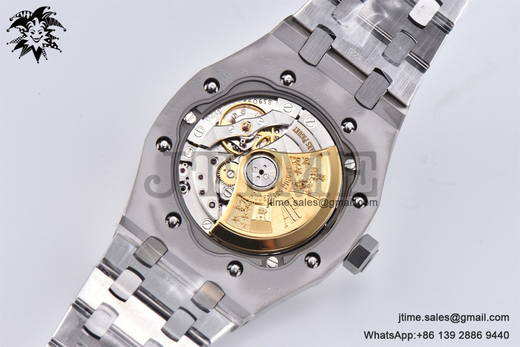 Royal Oak 37mm 15454 Frosted SS APSF 1:1 Best Edition Blue Textured Dial on Frosted SS Bracelet SA3120 Super Clone - Image 29