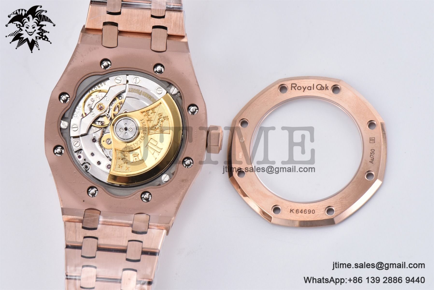 Royal Oak 37mm 15454 Frosted RG APSF 1:1 Best Edition White Textured Dial on Frosted RG Bracelet SA3120 Super Clone - Image 31