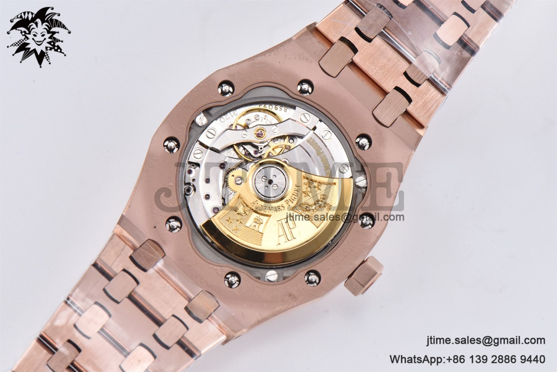 Royal Oak 37mm 15454 Frosted RG APSF 1:1 Best Edition White Textured Dial on Frosted RG Bracelet SA3120 Super Clone - Image 32