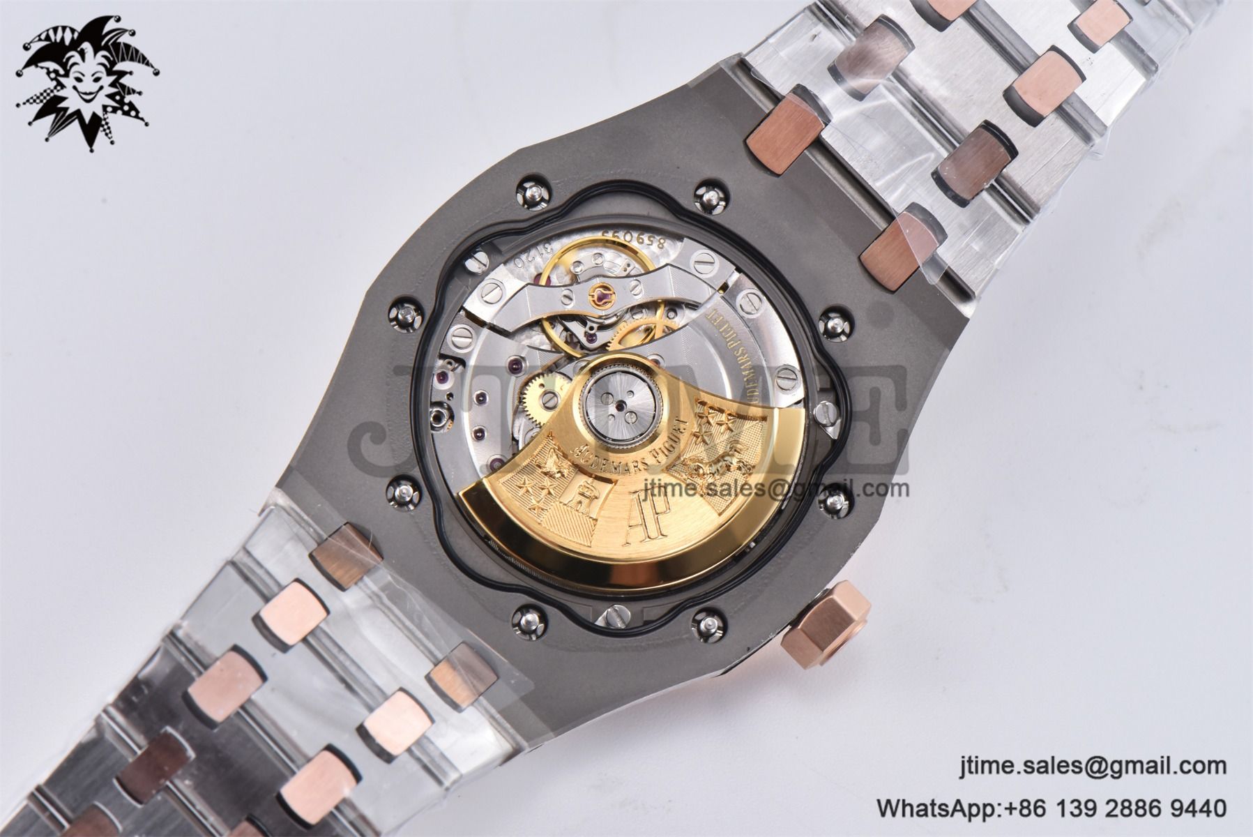 Royal Oak 37mm 15450 SS/RG APSF 1:1 Best Edition White Textured Dial on SS /RG Bracelet SA3120 Super Clone - Image 26