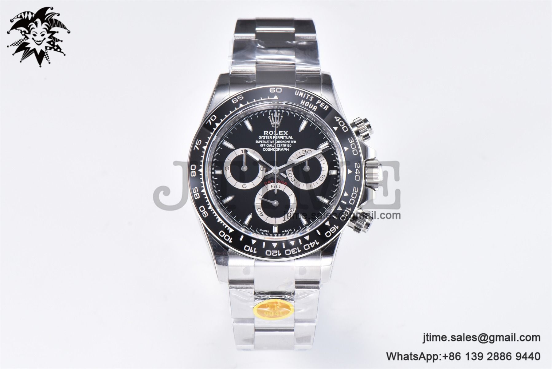 2023 Daytona 126500 ZF 1:1 Best Edition 904L SS Case and Bracelet Black Dial SH4130 - Image 2