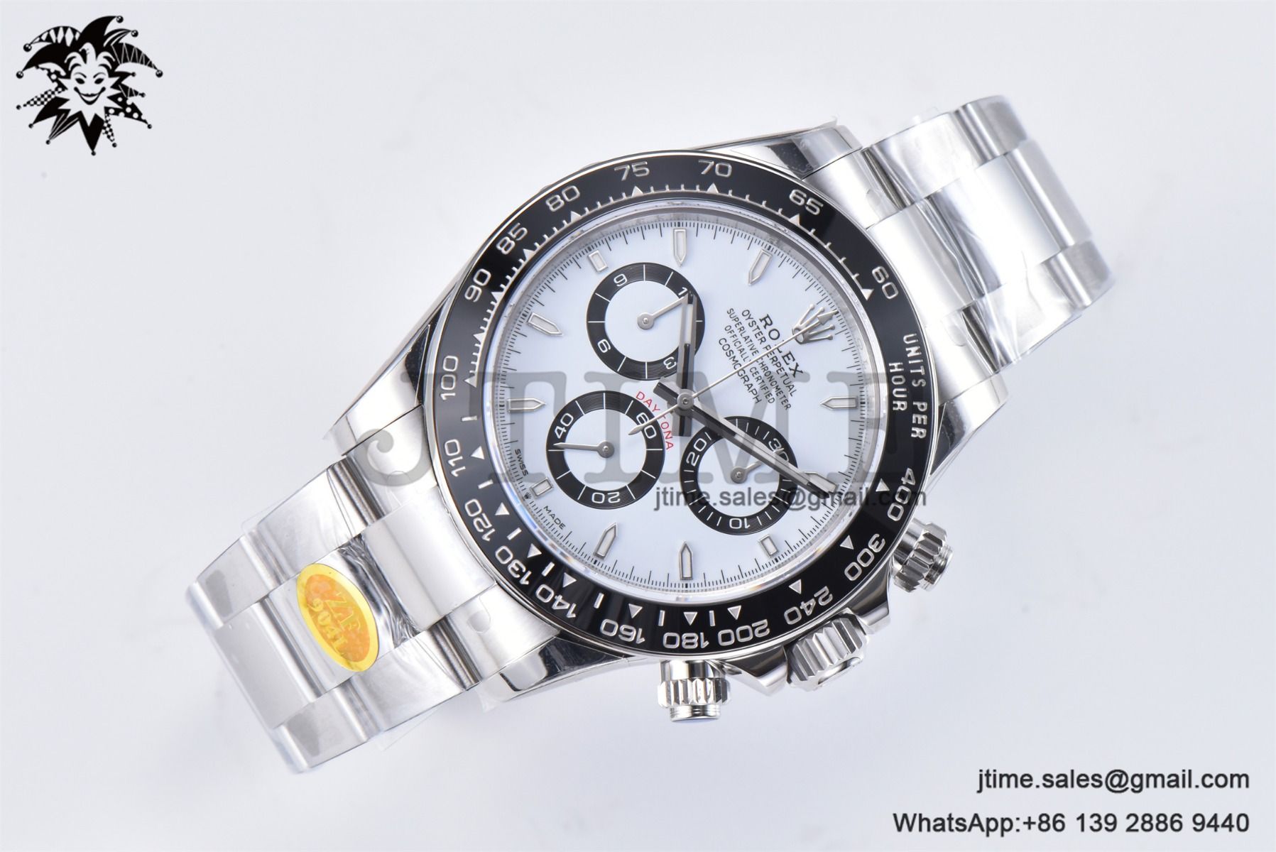2023 Daytona 126500 ZF 1:1 Best Edition 904L SS Case and Bracelet White Dial SH4130 - Image 4