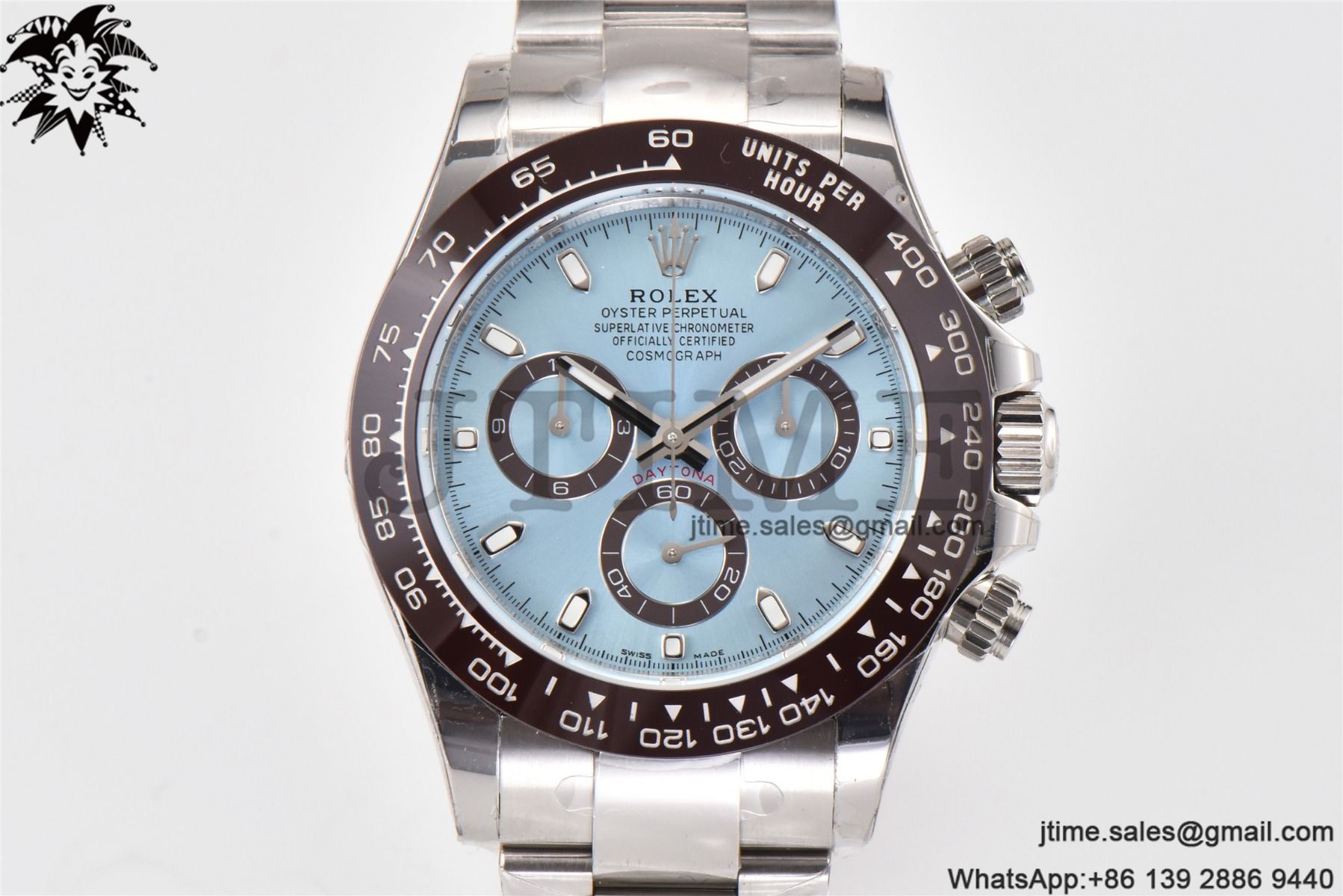 Daytona 116506 Brown Ceramic BTF 1:1 Best Edition Ice Blue Dial on SS Bracelet SA4130 V2 - Image 3