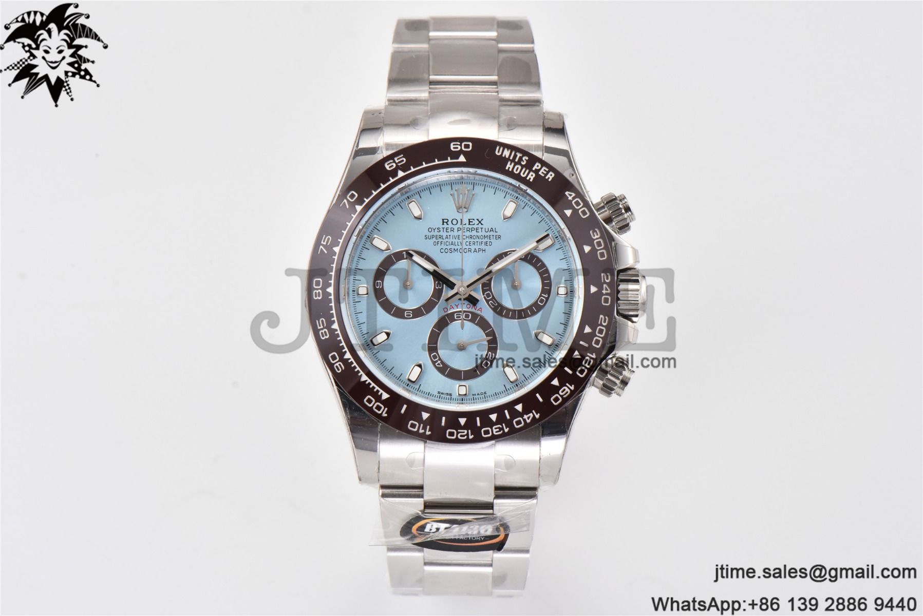 Daytona 116506 Brown Ceramic BTF 1:1 Best Edition Ice Blue Dial on SS Bracelet SA4130 V2 - Image 2